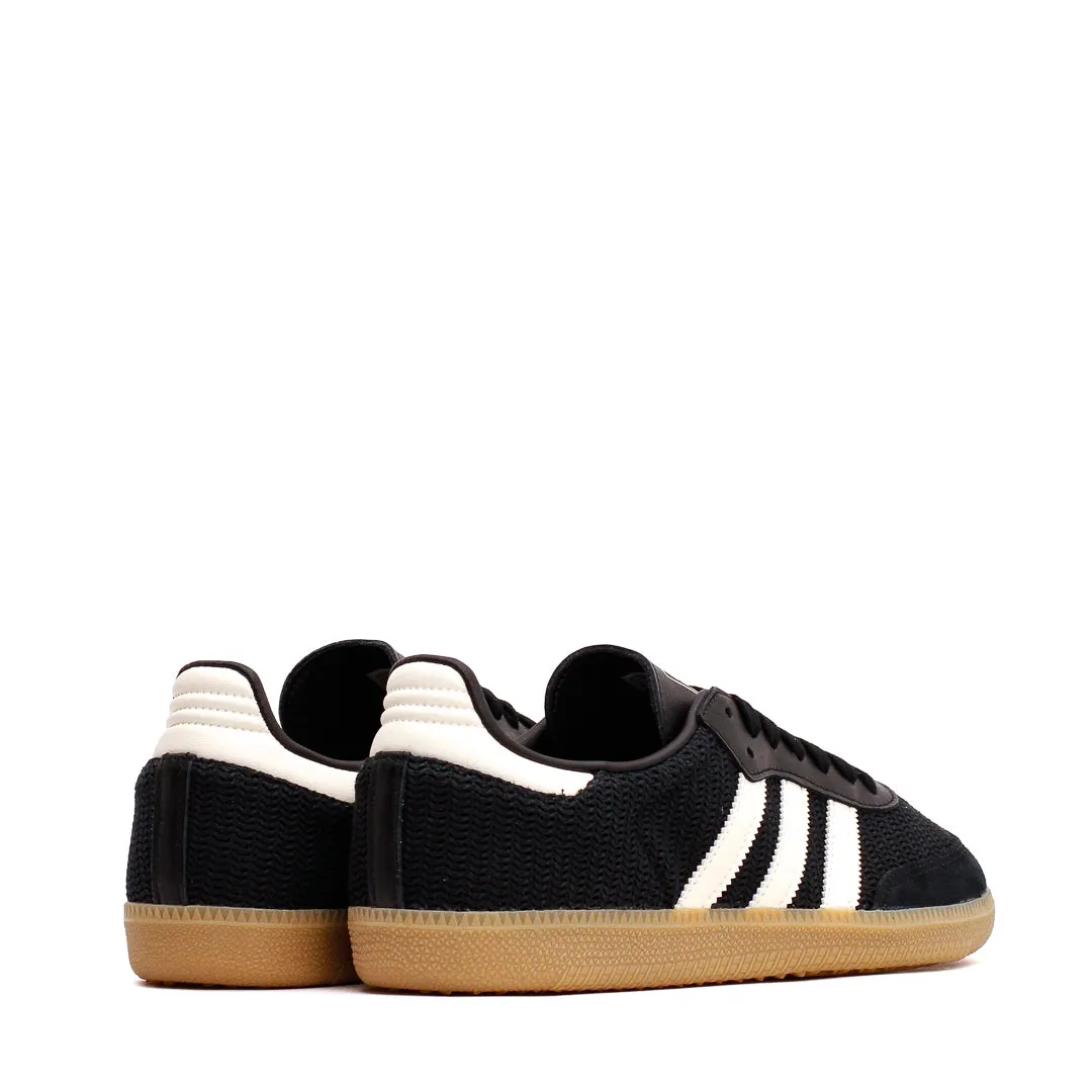 Adidas Men Samba OG Knitted Mesh Black White Gum JQ5141 Adidas Classic Running Shoes for Style