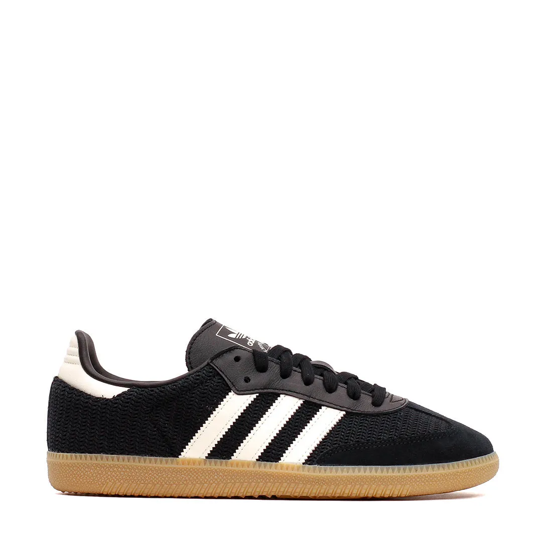 Adidas Men Samba OG Knitted Mesh Black White Gum JQ5141 Adidas versatile shoe styles