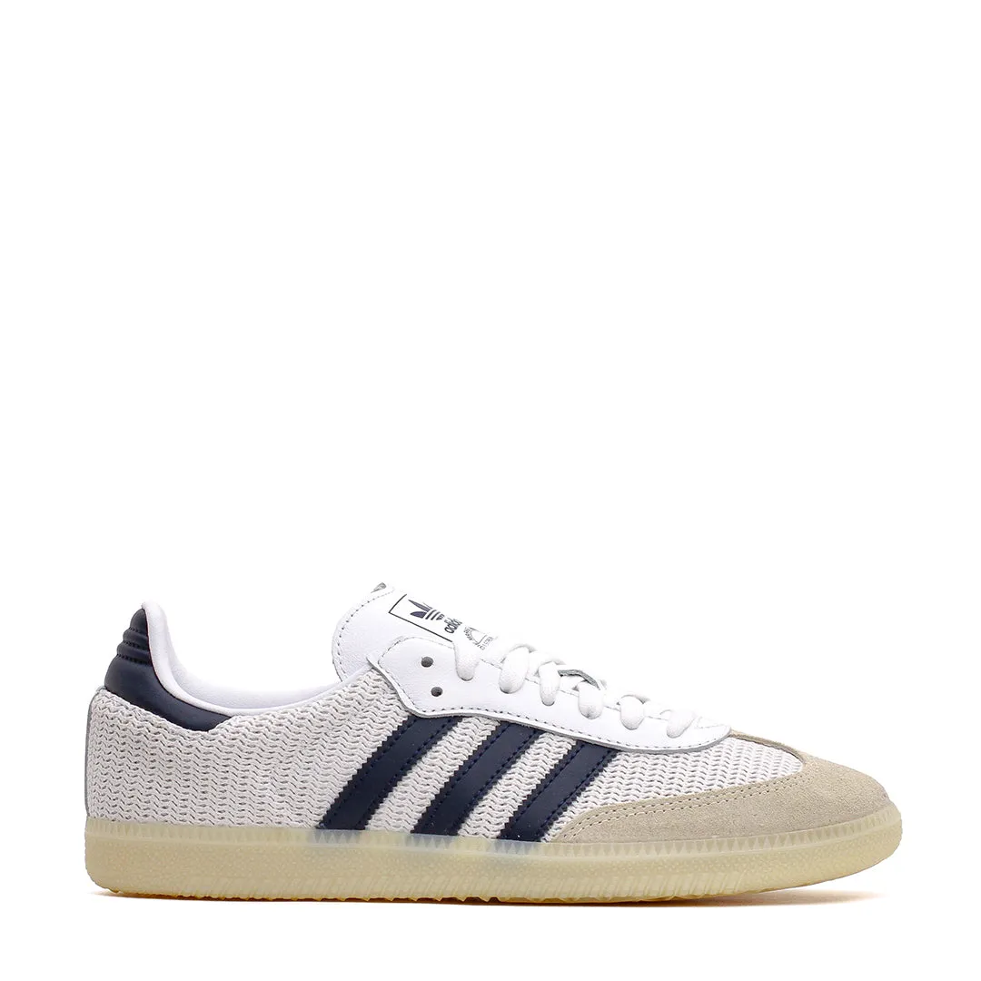 Adidas Men Samba OG Knitted Mesh White Navy JH5633 Adidas versatile shoe styles
