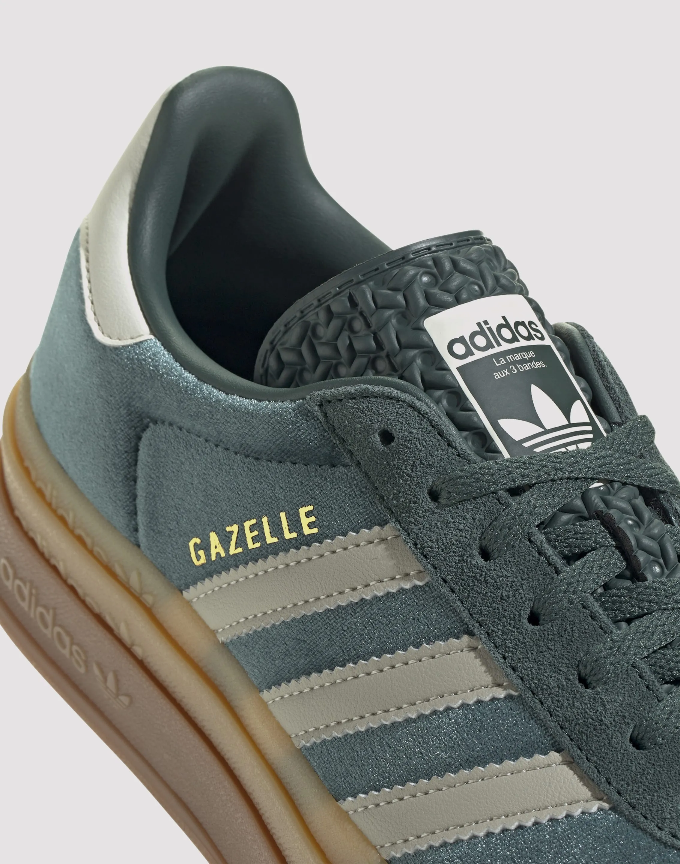 Adidas Originals Gazelle Bold "Mineral Green/Putty Grey" Casual Trainers