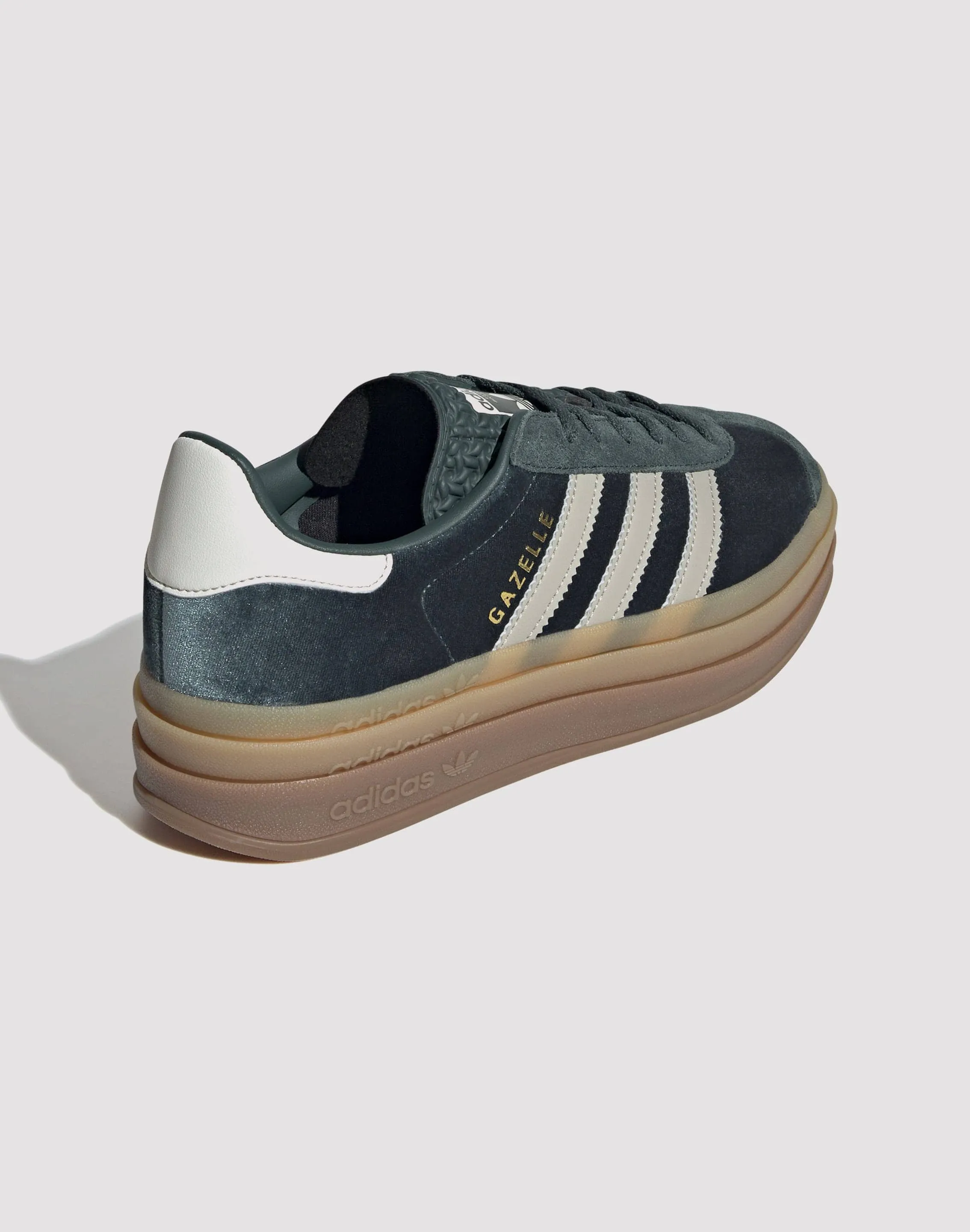 Adidas Originals Gazelle Bold "Mineral Green/Putty Grey" Casual Trainers