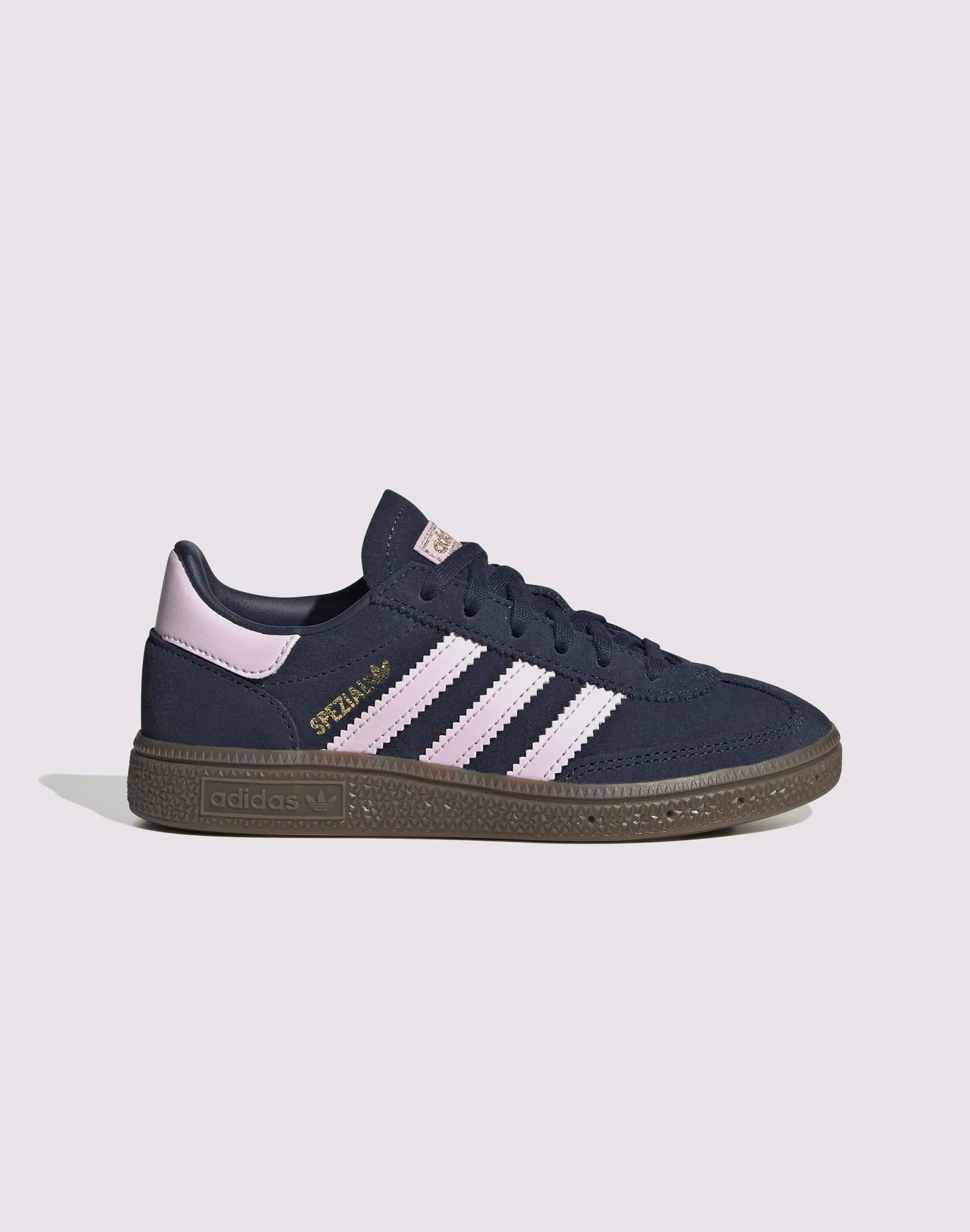 Adidas Originals Handball Spezial Preschool Girls' "Night Indigo/Orchid Fusion/Gum" Adidas running sneakers for active use