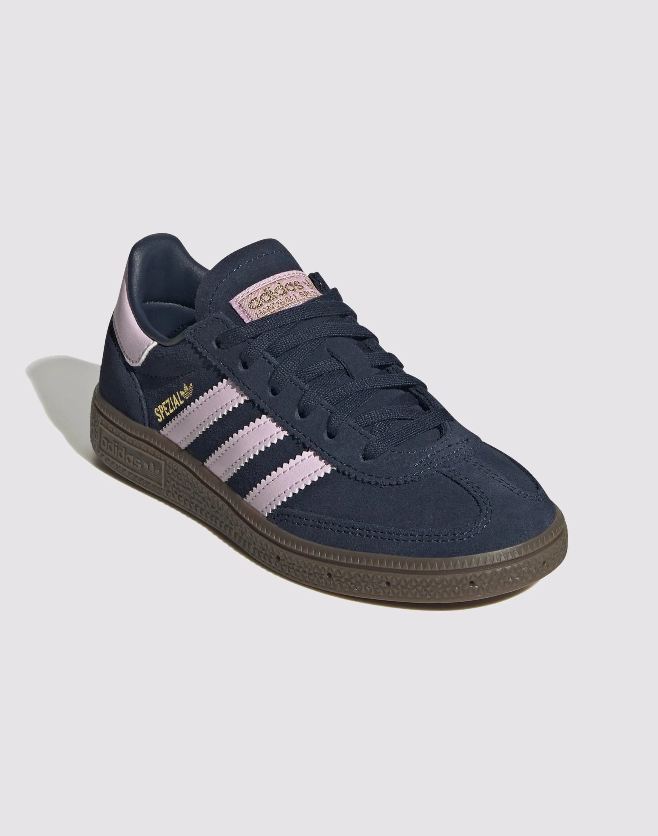 Adidas Originals Handball Spezial Preschool Girls' "Night Indigo/Orchid Fusion/Gum" Active Footwear