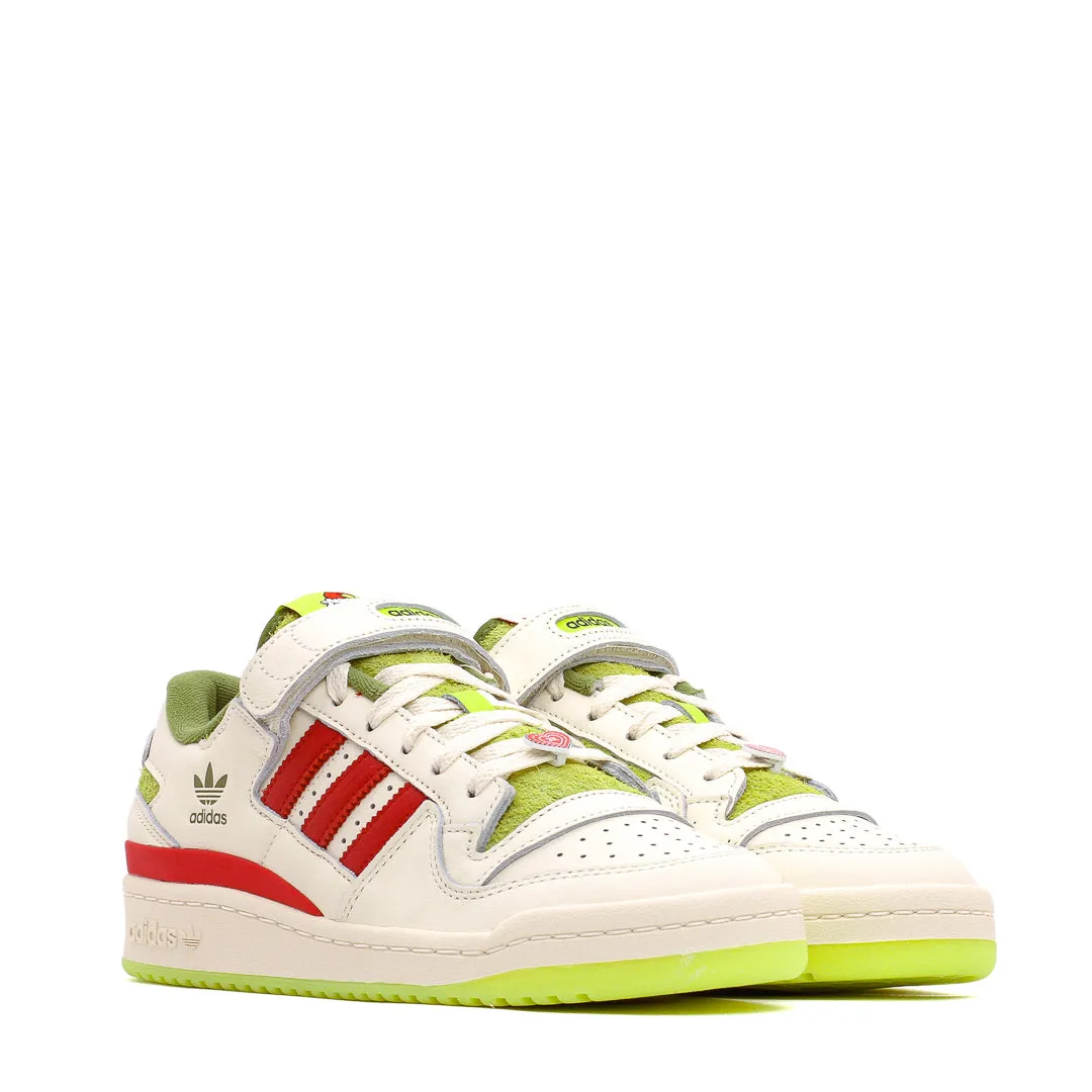 Adidas Originals Junior Forum Low x The Grinch Cream Youth ID9175 Adidas Classic Running Shoes for Style