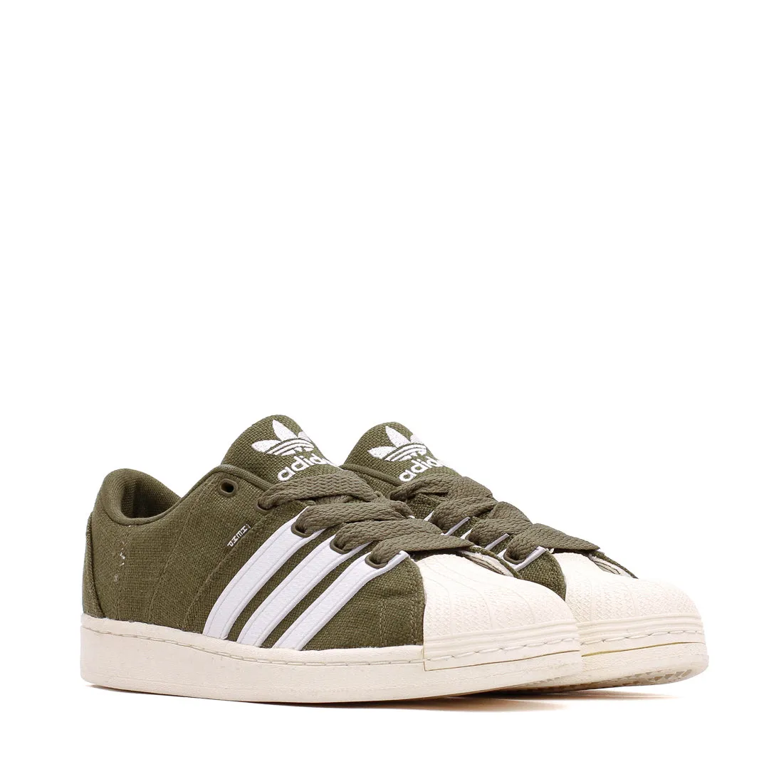 Adidas Originals Men Superstar Modified Hemp Olive FZ6367 Adidas Classic Running Shoes for Style