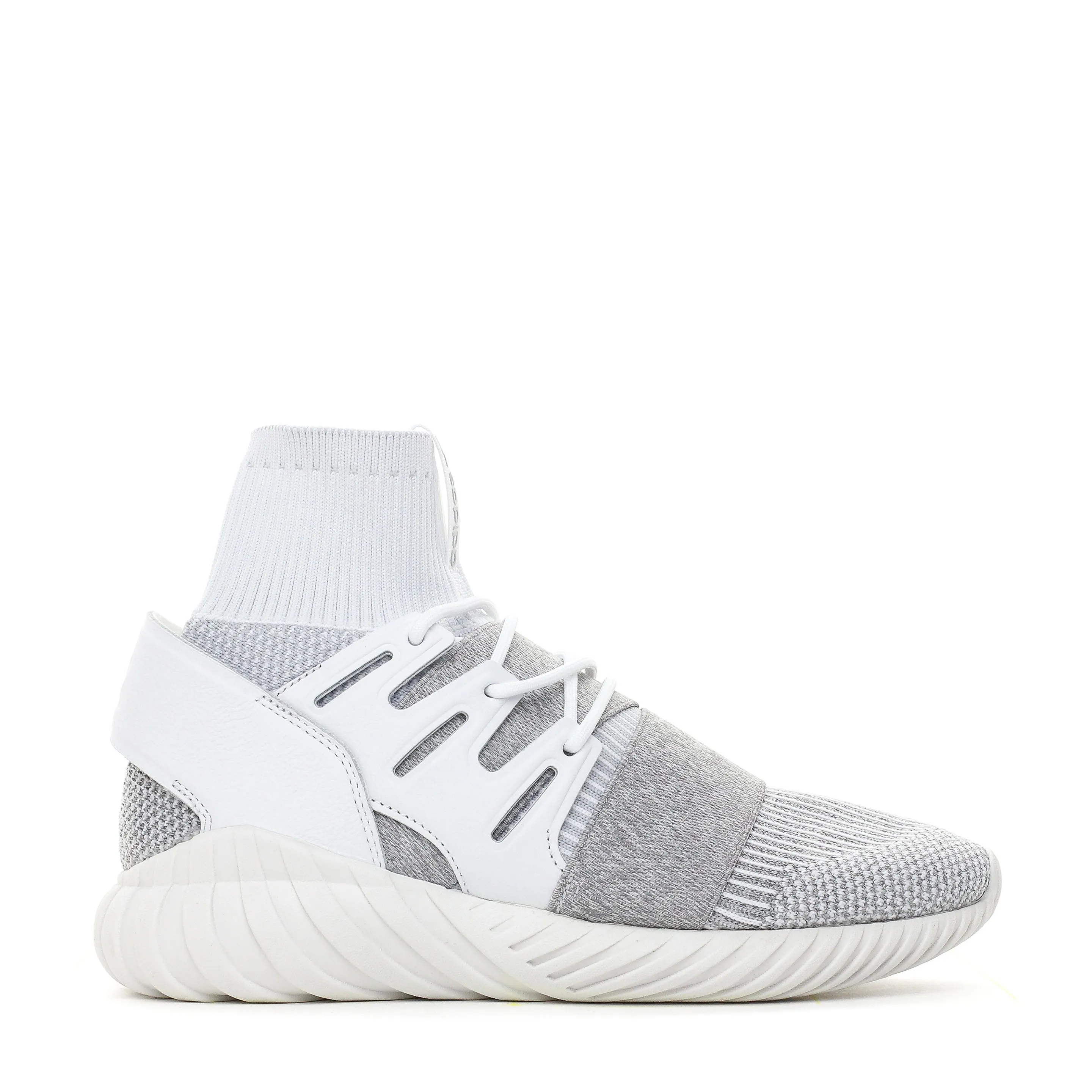 Adidas Originals Tubular Doom PK Primeknit White Grey BY3553 Adidas versatile shoe styles