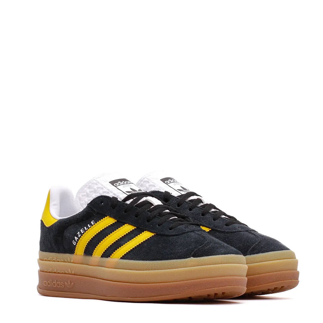 Adidas Originals Women Gazelle Bold Black Gold IE0422 Adidas Classic Running Shoes for Style