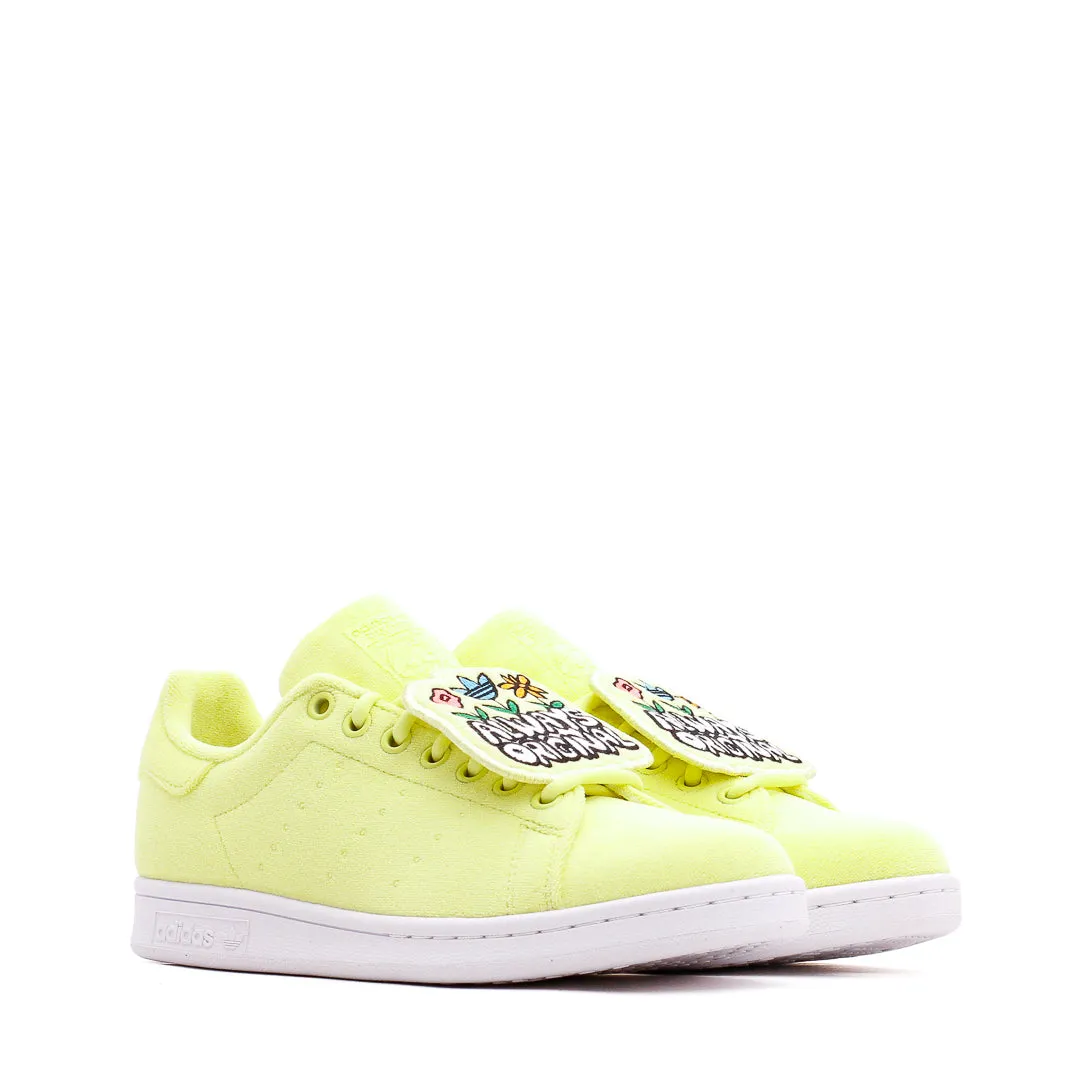 Adidas Originals Women Stan Smith Yellow GX8553 Adidas Classic Running Shoes for Style