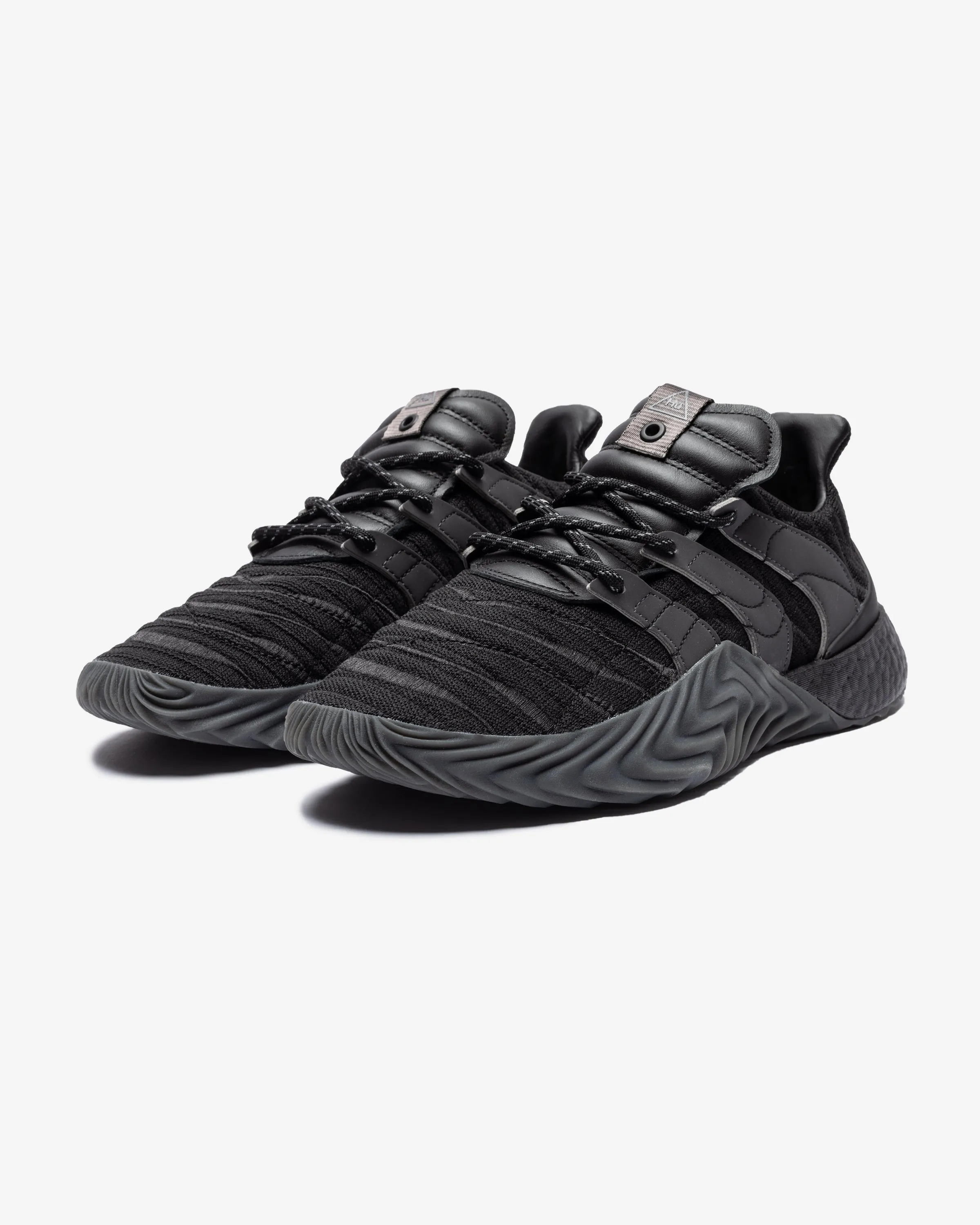 ADIDAS PW SOBAKOV 2.0 - CBLACK/ UTIBLK Adidas sporty casual shoes with three-stripe design