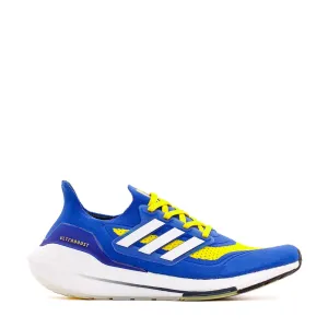 Adidas Running Men Ultraboost 21 Blue Yellow FZ1926 Adidas versatile shoe styles