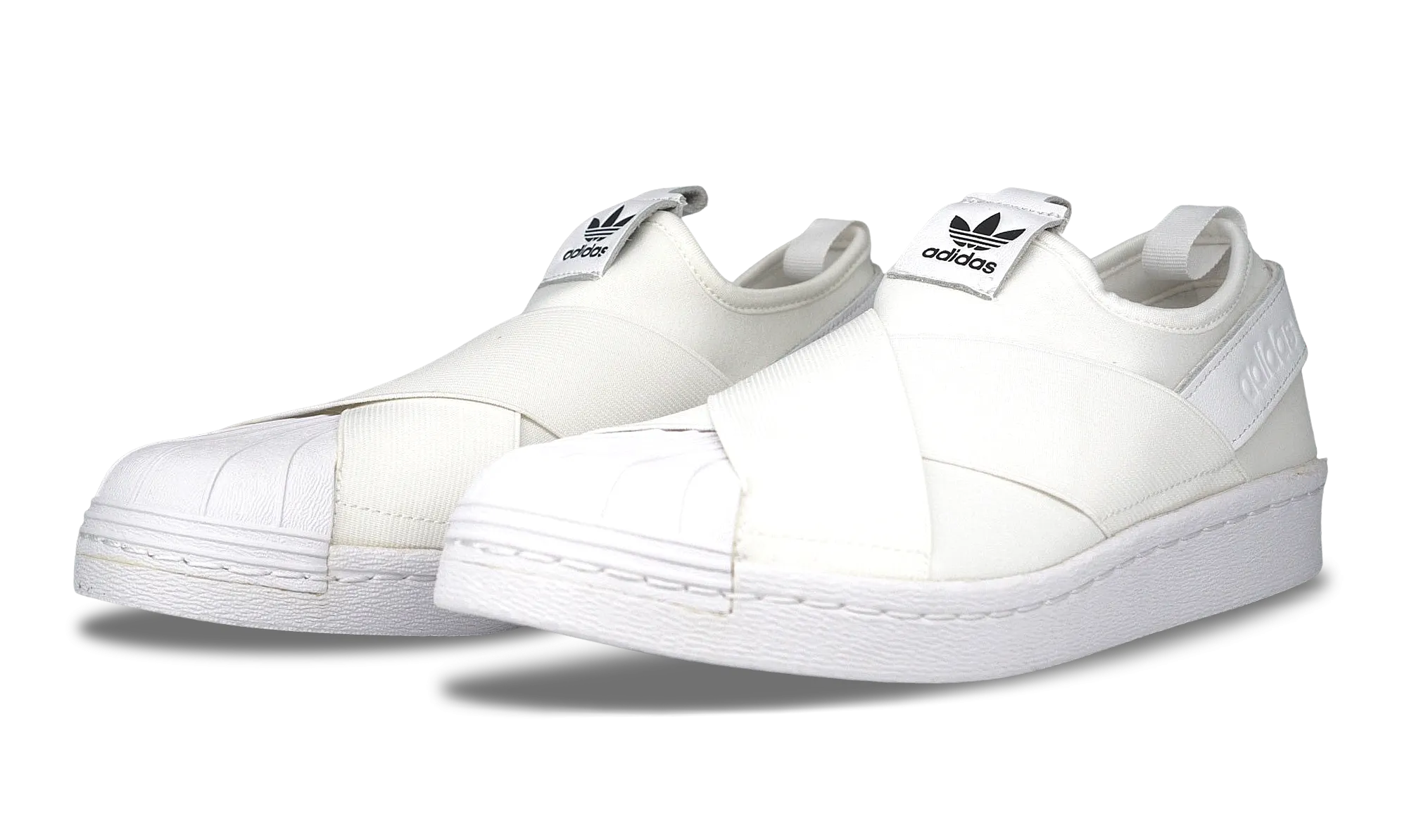 Adidas Superstar Slip-On White (W) (S81338) Women's Size 7-8 Essential three-stripe shoes
