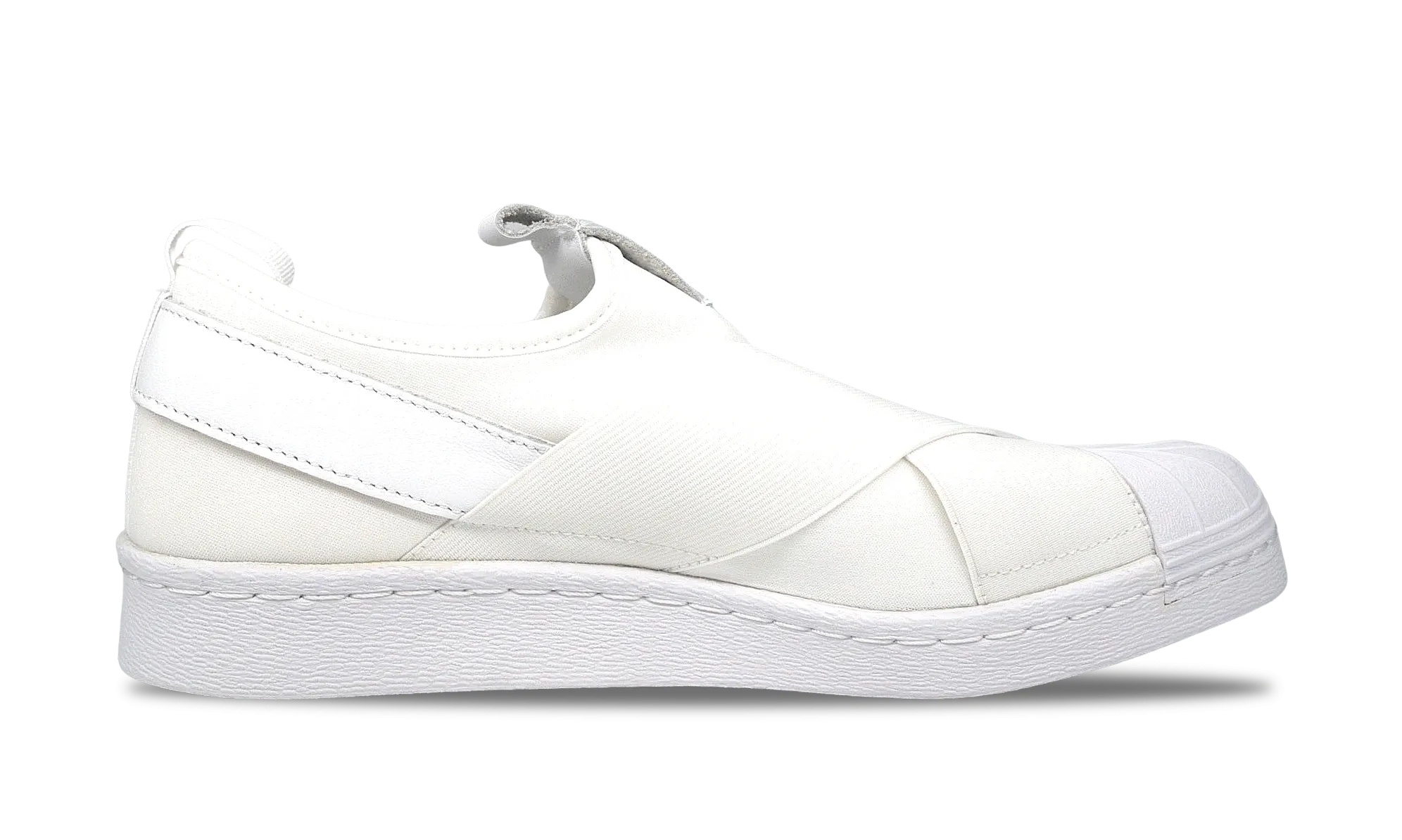 Adidas Superstar Slip-On White (W) (S81338) Women's Size 7-8 Essential three-stripe shoes