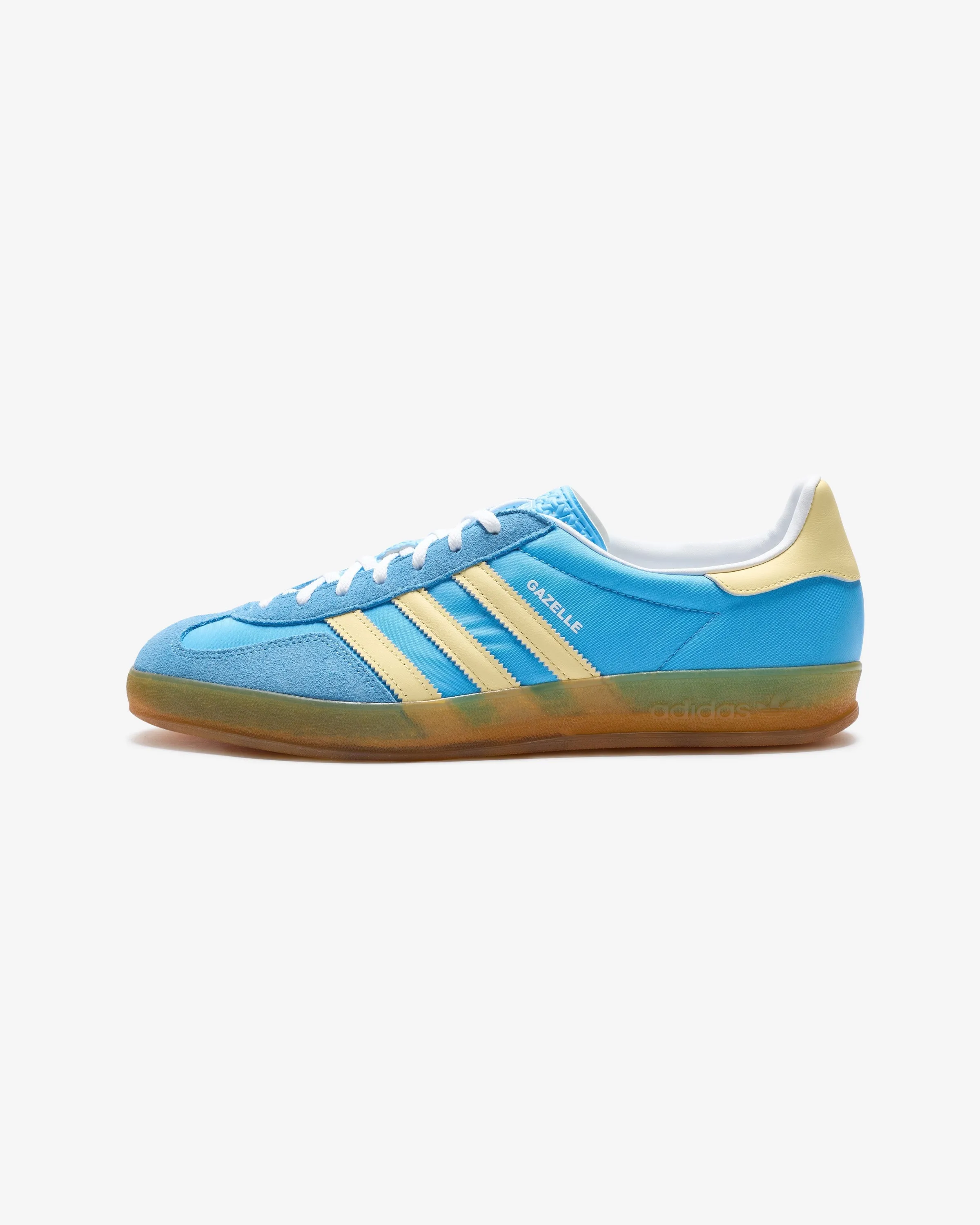 ADIDAS WOMEN'S GAZELLE INDOOR - SEBLBU/ ALMYEL/ FTWWHT Classic sport-style footwear
