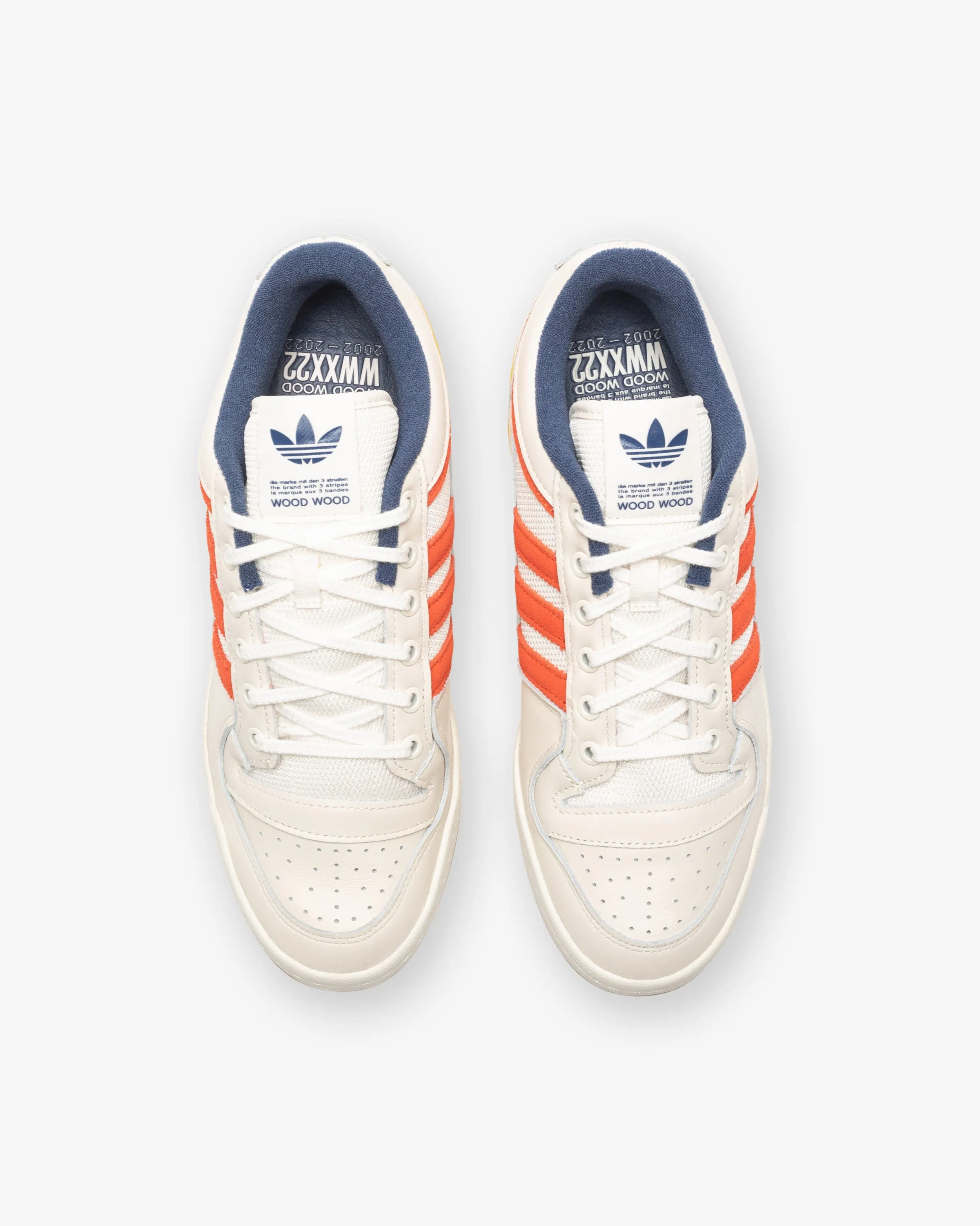 ADIDAS X WOOD WOOD FORUM LOW - OWHITE/ HAZYEL/ TECIND Classic sport-style footwear