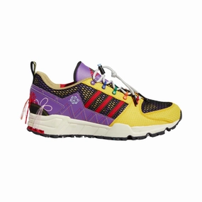 Adidas EQT Support 93 Sean Wotherspoon Bold Gold Red Active Purple Adidas lifestyle shoes with breathable mesh