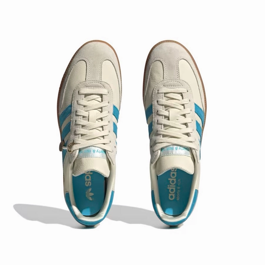 Adidas Samba OG Sporty & Rich Cream Blue Breathable Shoes