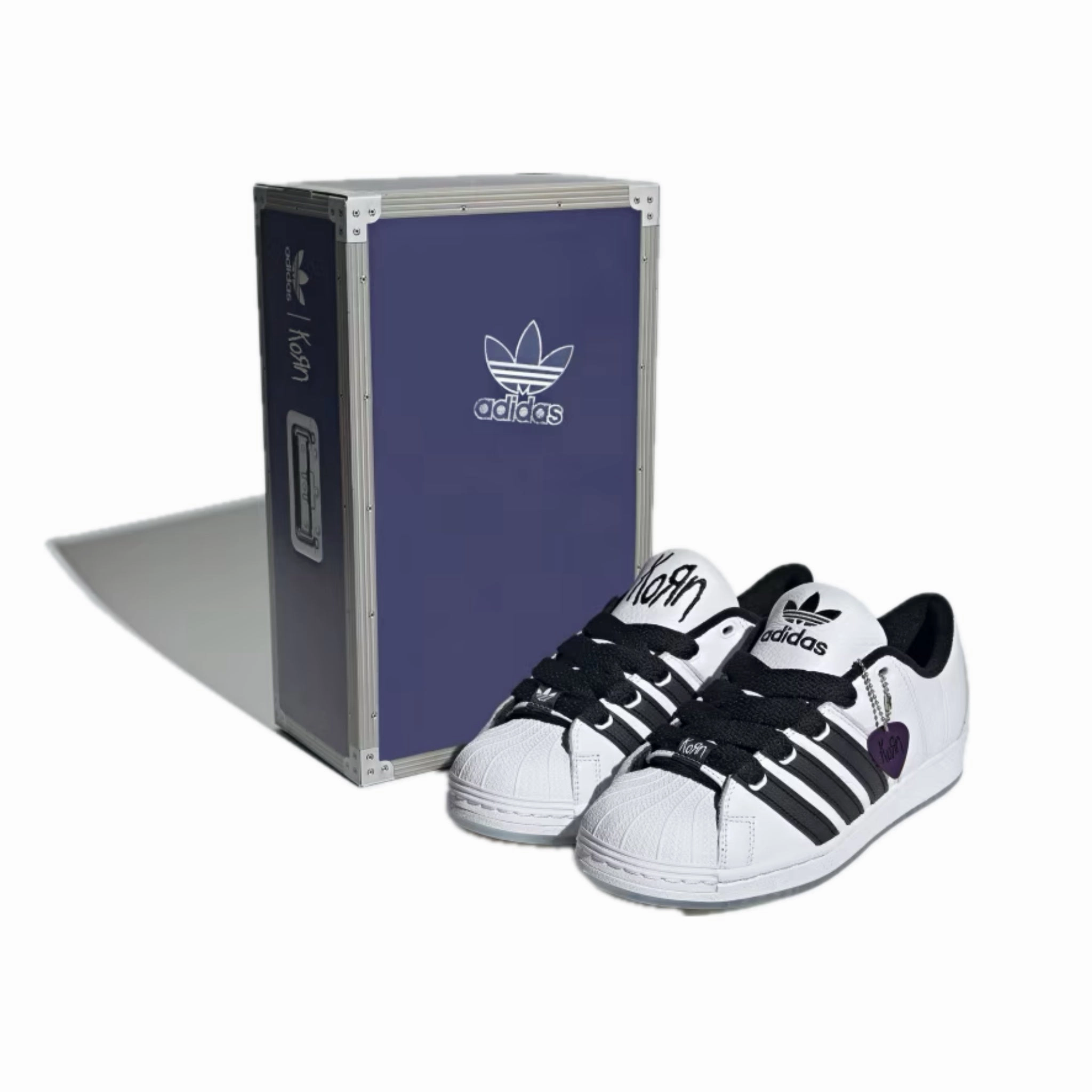 Adidas Supermodified Korn Cloud White Core Black Rich Purple Breathable Shoes