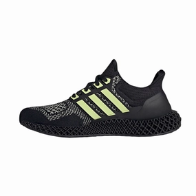 Adidas Ultra 4D Black Almost Lime Core Black Silver Metallic Adidas lifestyle shoes with breathable mesh