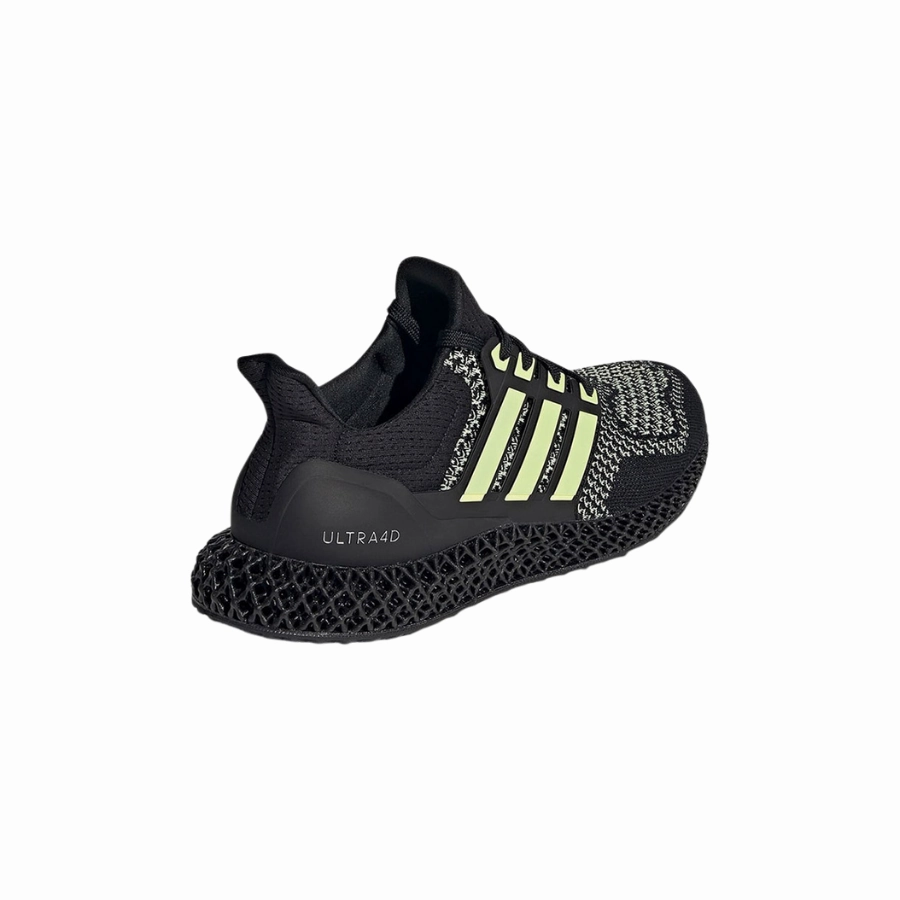 Adidas Ultra 4D Black Almost Lime Core Black Silver Metallic Breathable Shoes