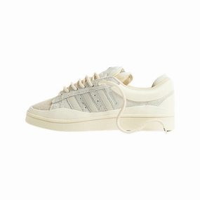 Adidas x Bad Bunny Campus Light Cloud White Aluminium Chalk White Adidas lifestyle shoes with breathable mesh