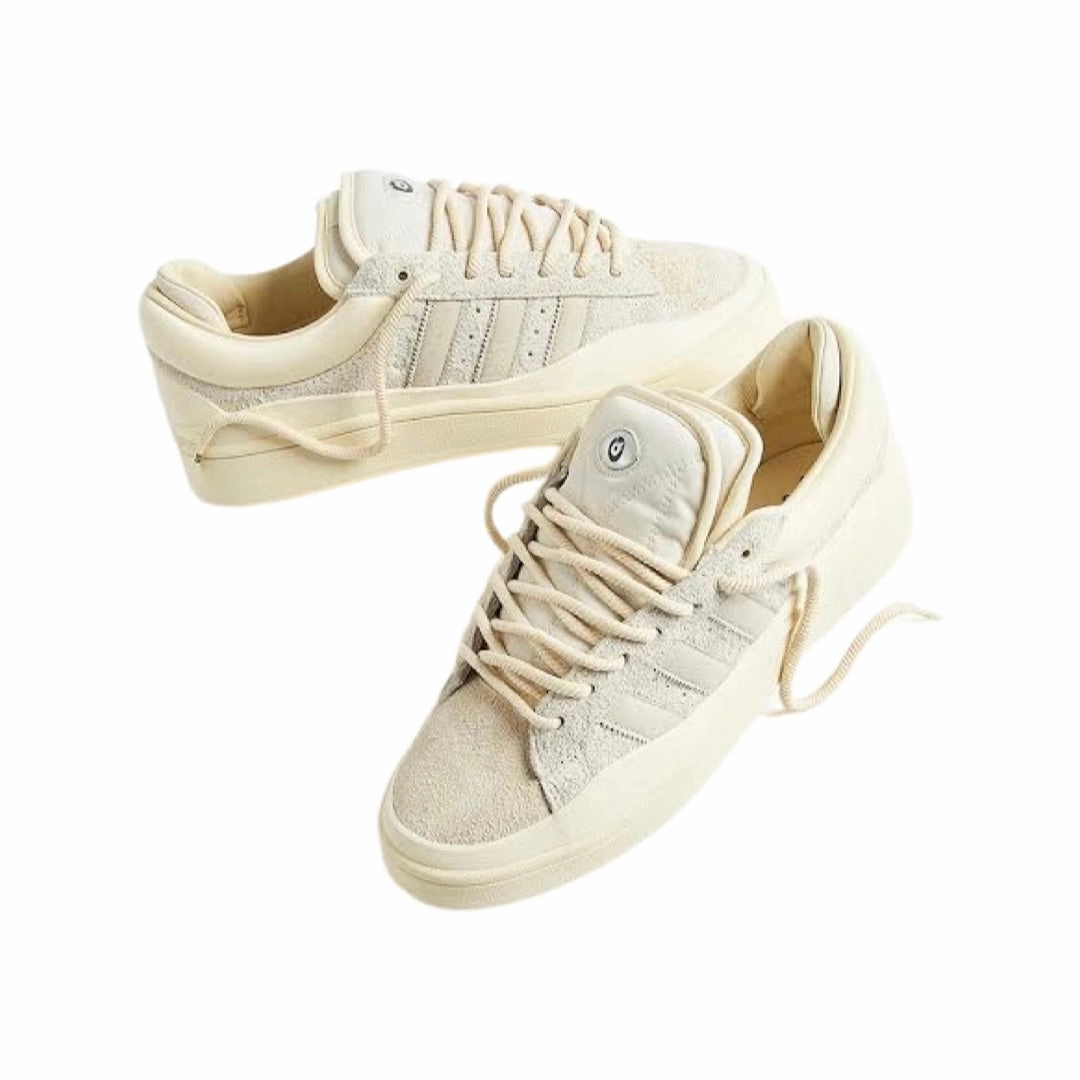 Adidas x Bad Bunny Campus Light Cloud White Aluminium Chalk White Breathable Shoes