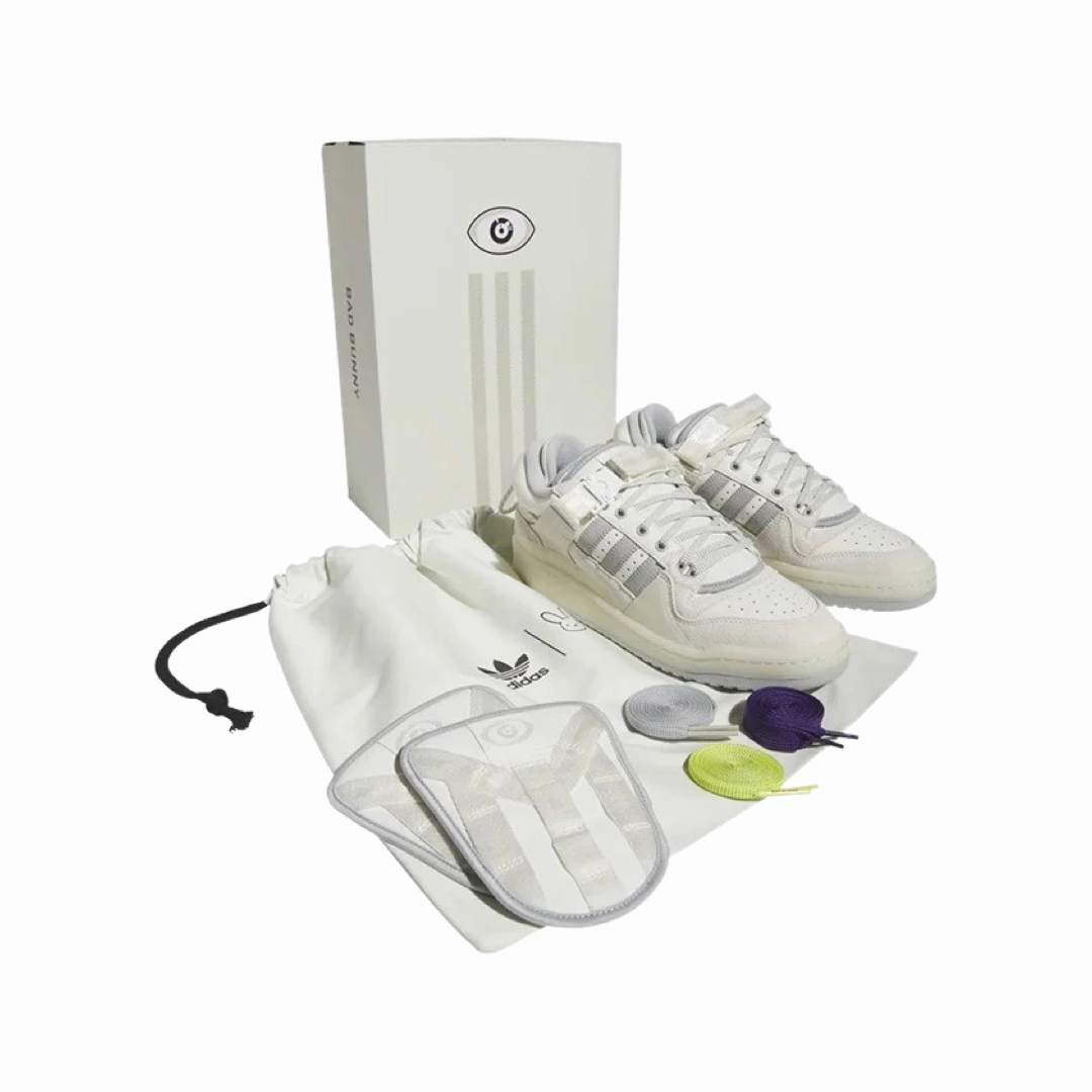 Adidas x Bad Bunny Forum White White Breathable Shoes