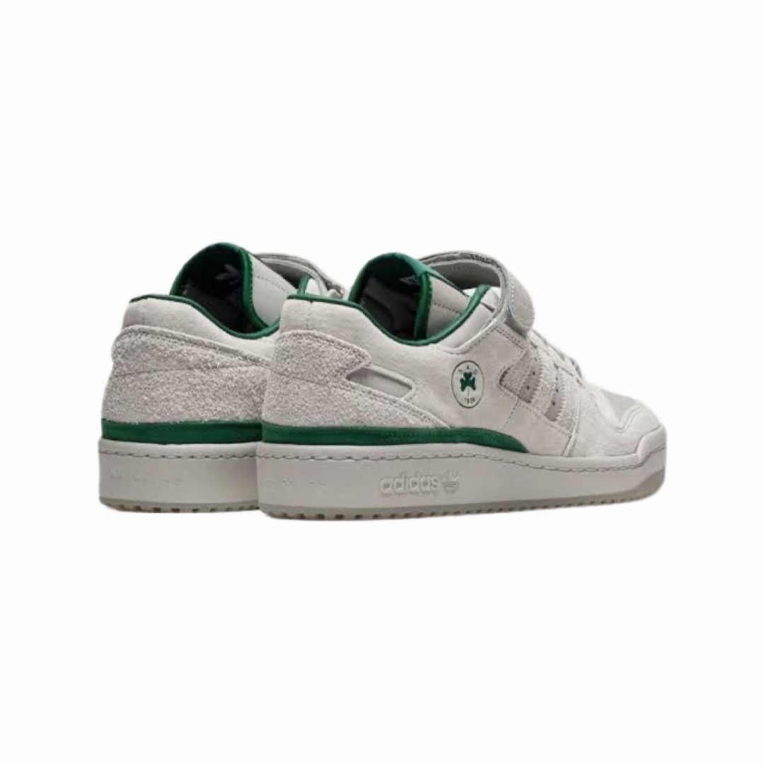 Adidas x BSTN Forum 84 Low Panathinaikos Grey Two Dark Green Cloud White Breathable Shoes