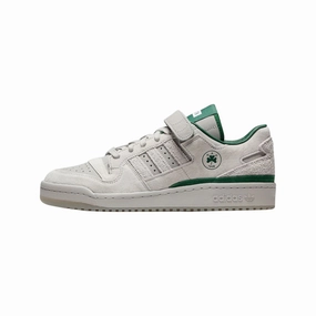 Adidas x BSTN Forum 84 Low Panathinaikos Grey Two Dark Green Cloud White Adidas lifestyle shoes with breathable mesh