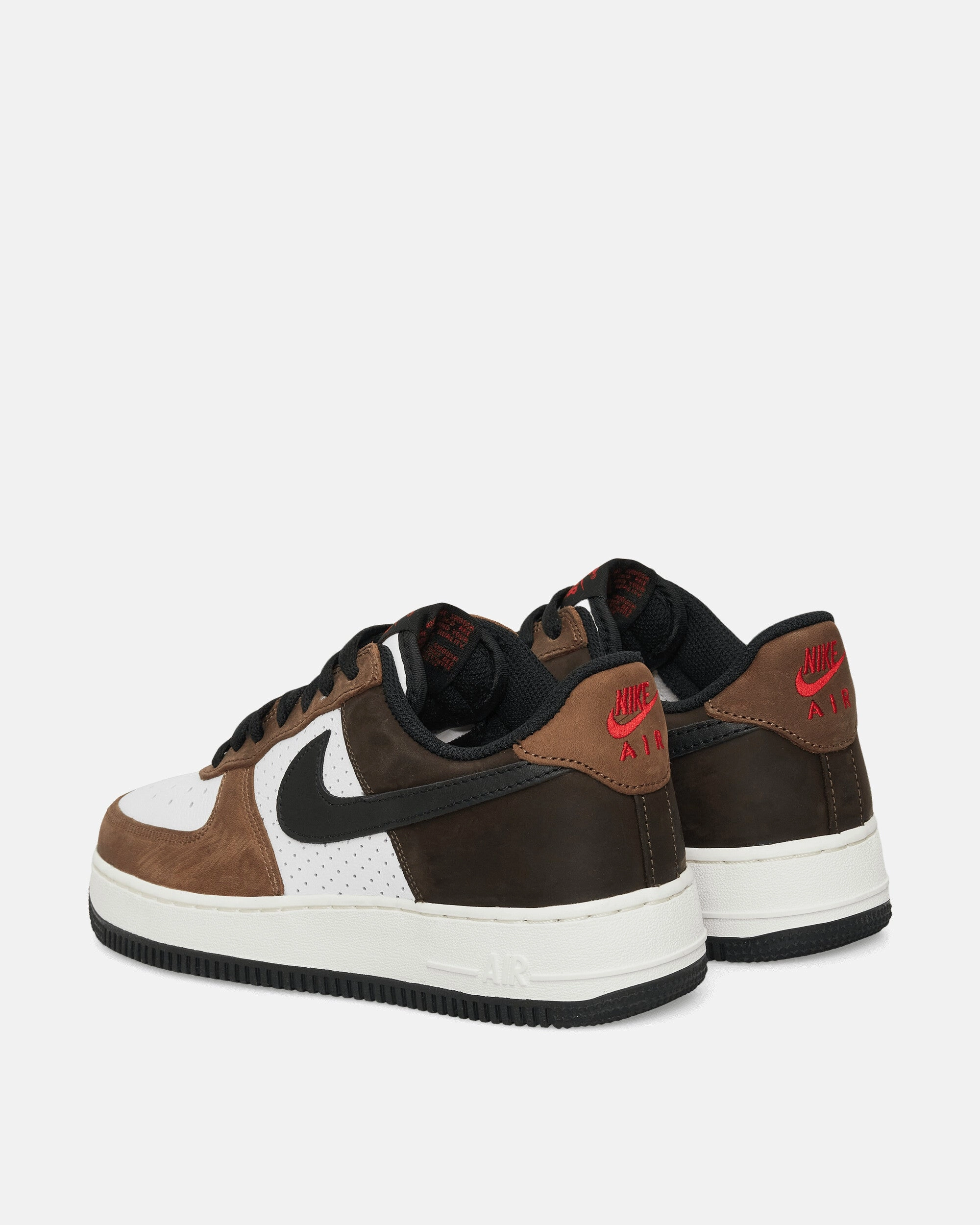 Air Force 1 Low Sneakers White / Black / Bison Flexible Shoes
