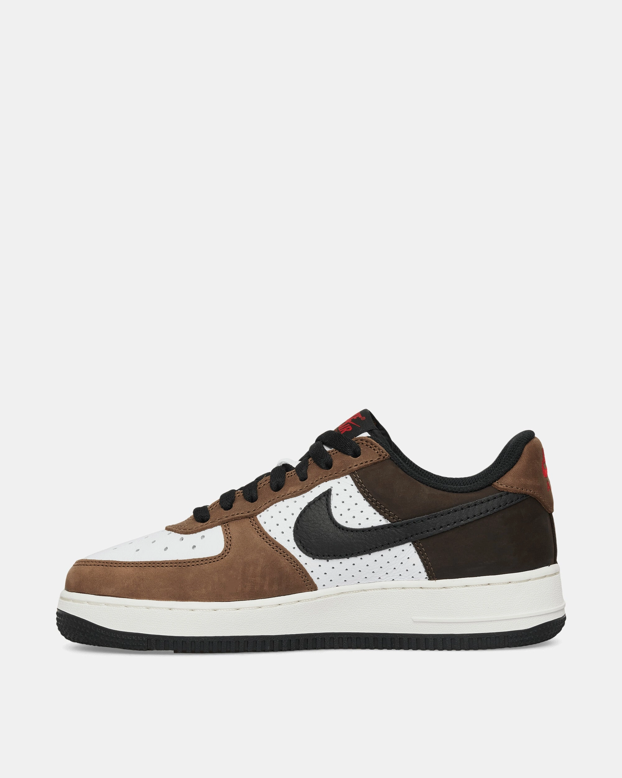 Air Force 1 Low Sneakers White / Black / Bison Flexible Shoes