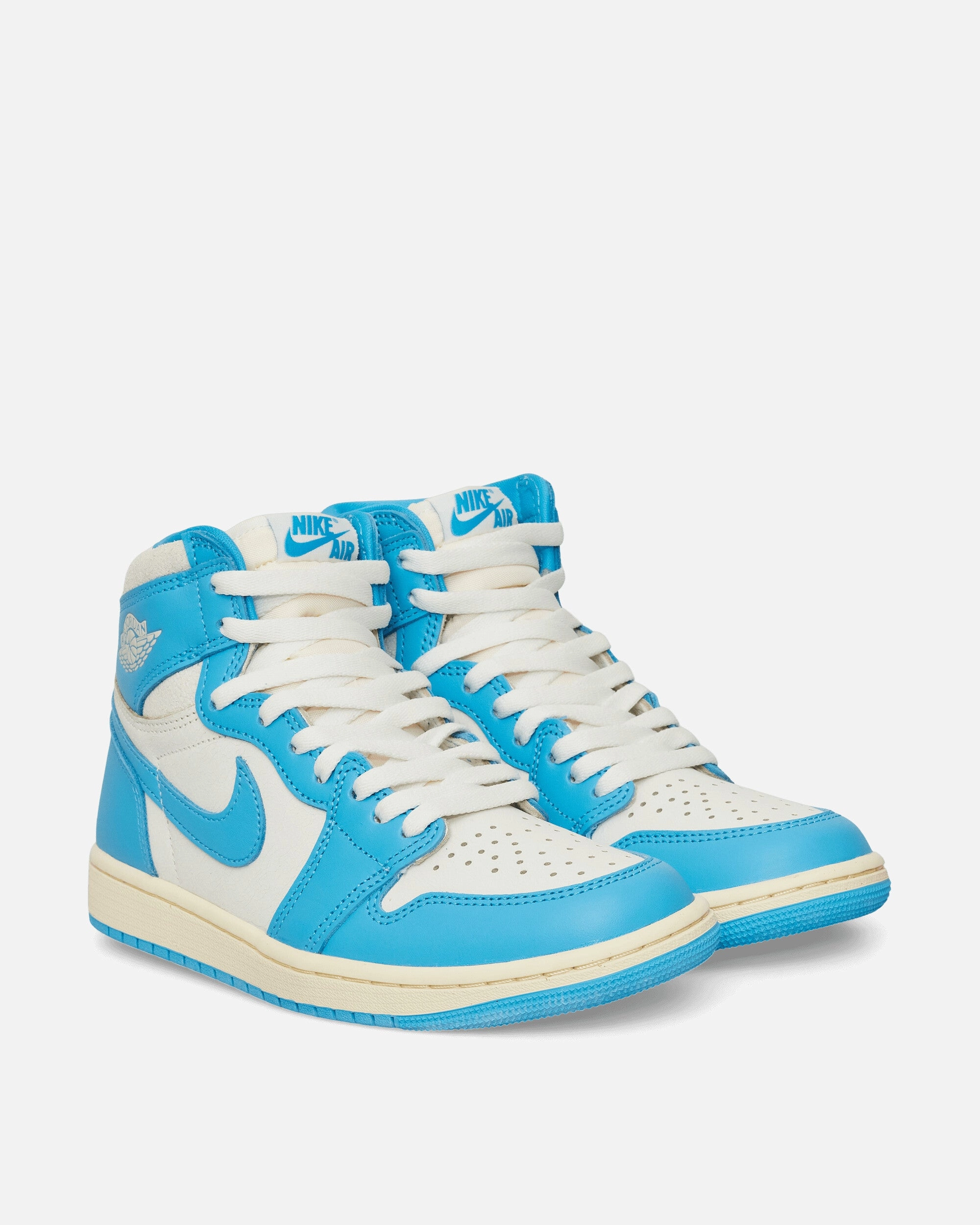 Air Jordan 1 High OG UNC Reimagined Sneakers Dark Powder Blue Stable Running