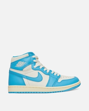 Air Jordan 1 High OG UNC Reimagined Sneakers Dark Powder Blue Nike cushioned running shoes for men