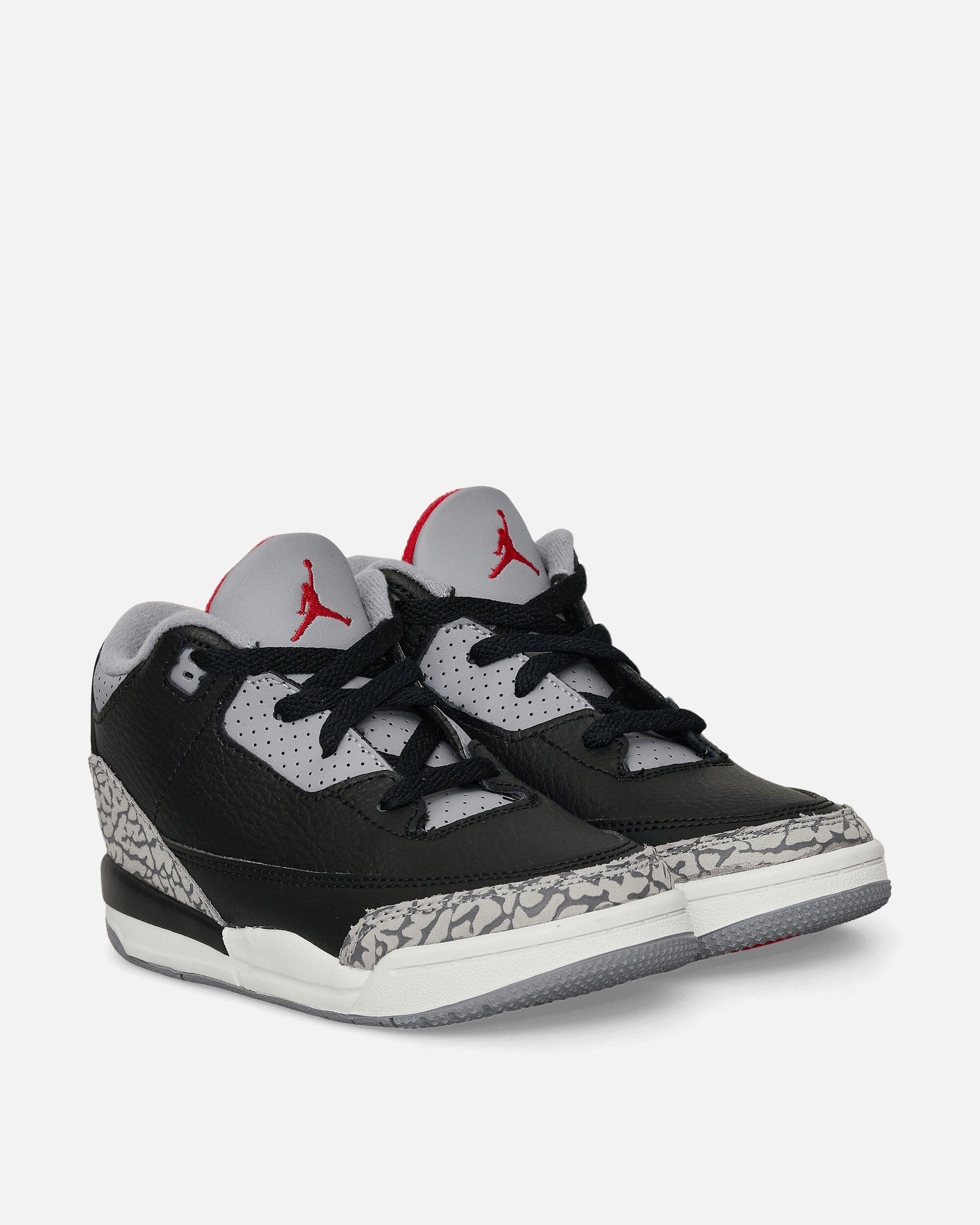 Air Jordan 3 Retro (TD) Sneakers Black Cement Stable Running