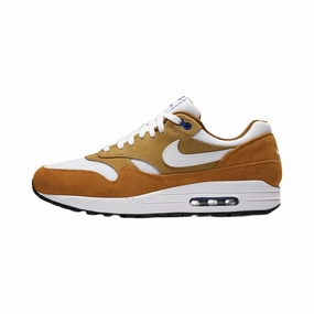 Air Max 1 Premium Retro 2018 Curry True White Nike training shoes with flexible soles