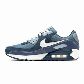 Air Max 90 Denim Cork Diffused Blue White Nike training shoes with flexible soles