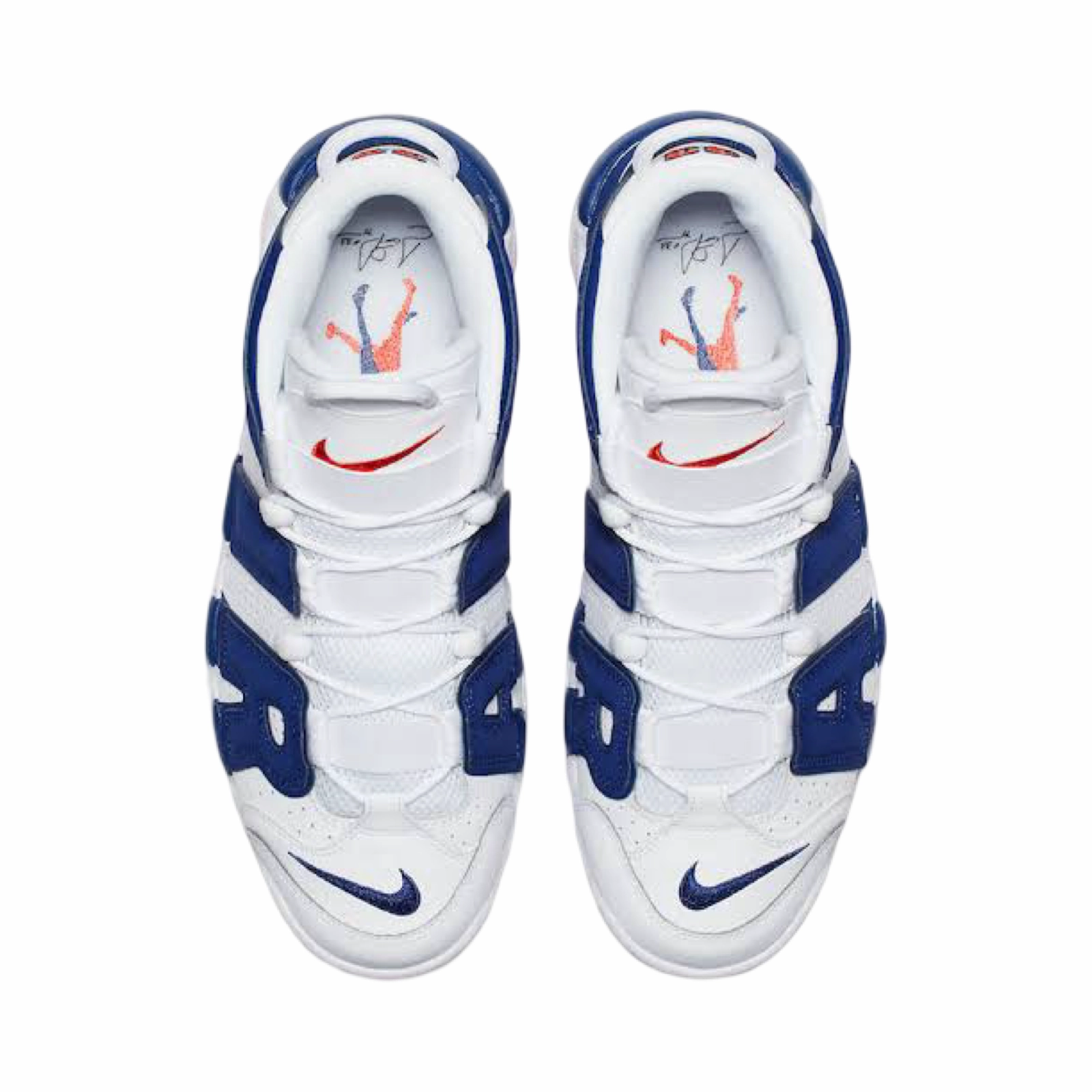 Air More Uptempo '96 'Knicks' White Deep Royal Blue White Deep Royal Blue Modern Sneakers
