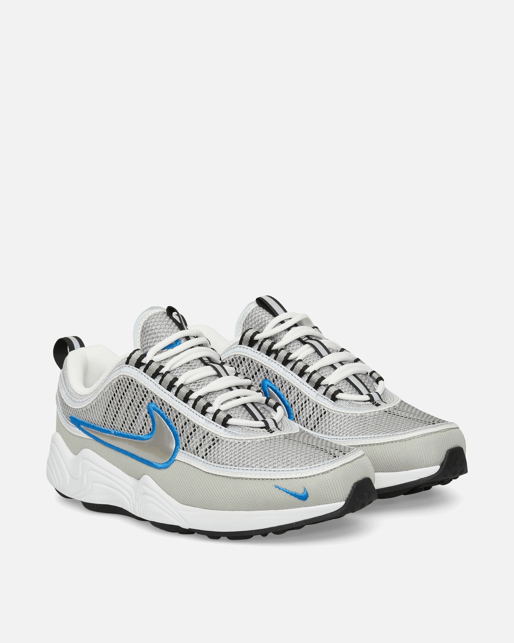Air Zoom Spiridon Sneakers Metallic Silver / Signal Blue Flexible Shoes