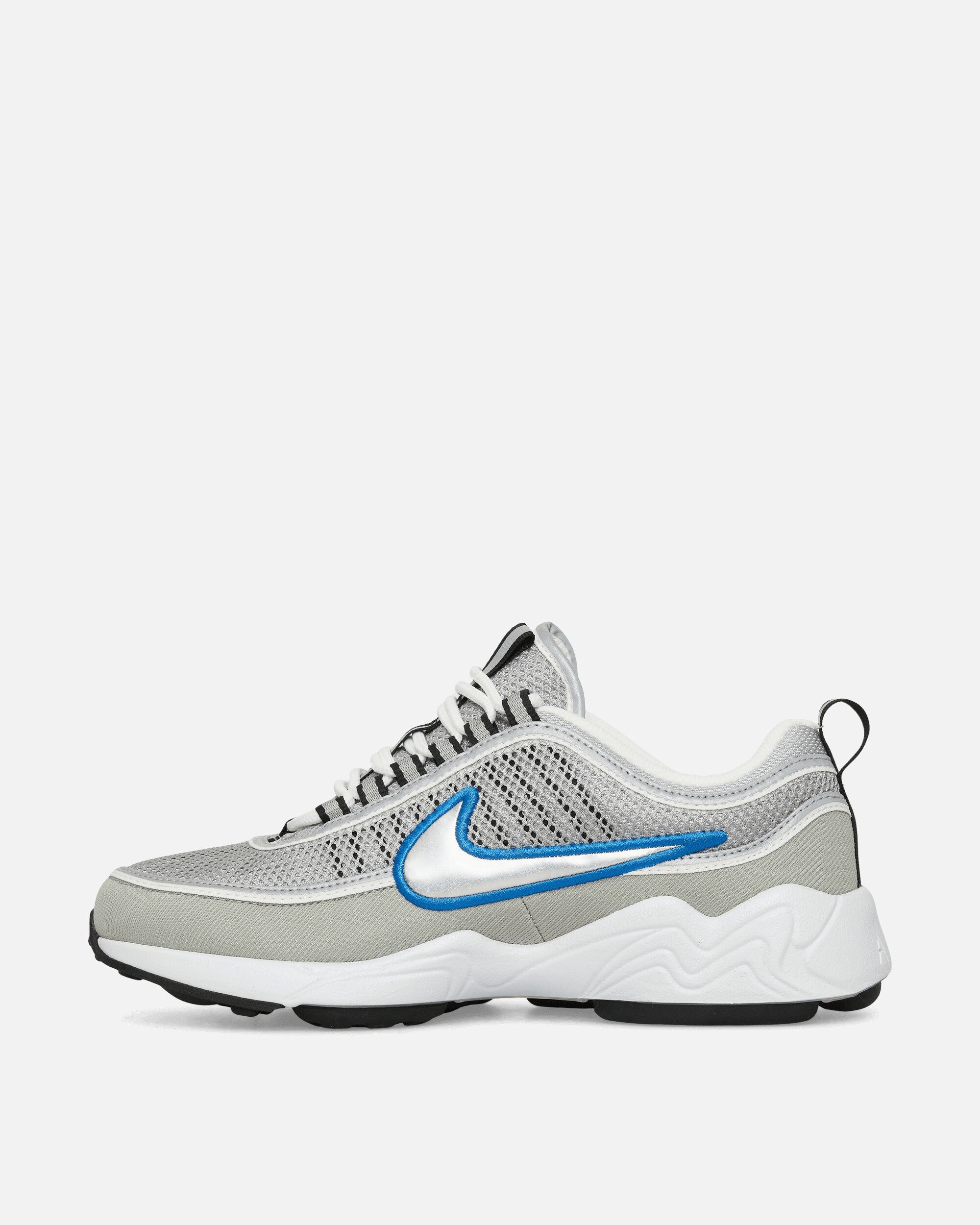 Air Zoom Spiridon Sneakers Metallic Silver / Signal Blue Flexible Shoes