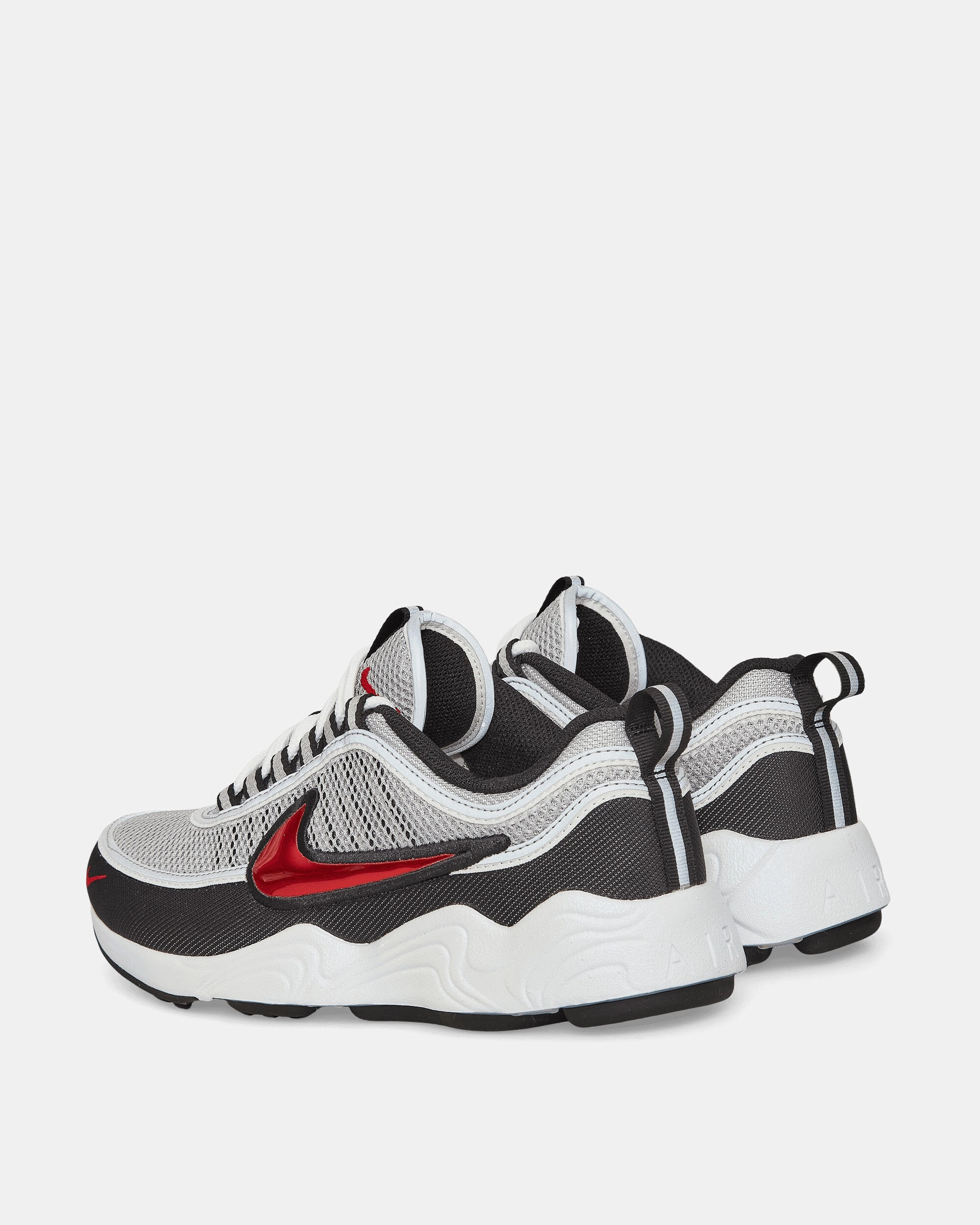 Air Zoom Spiridon Sneakers Silver / Sport Red Flexible Shoes