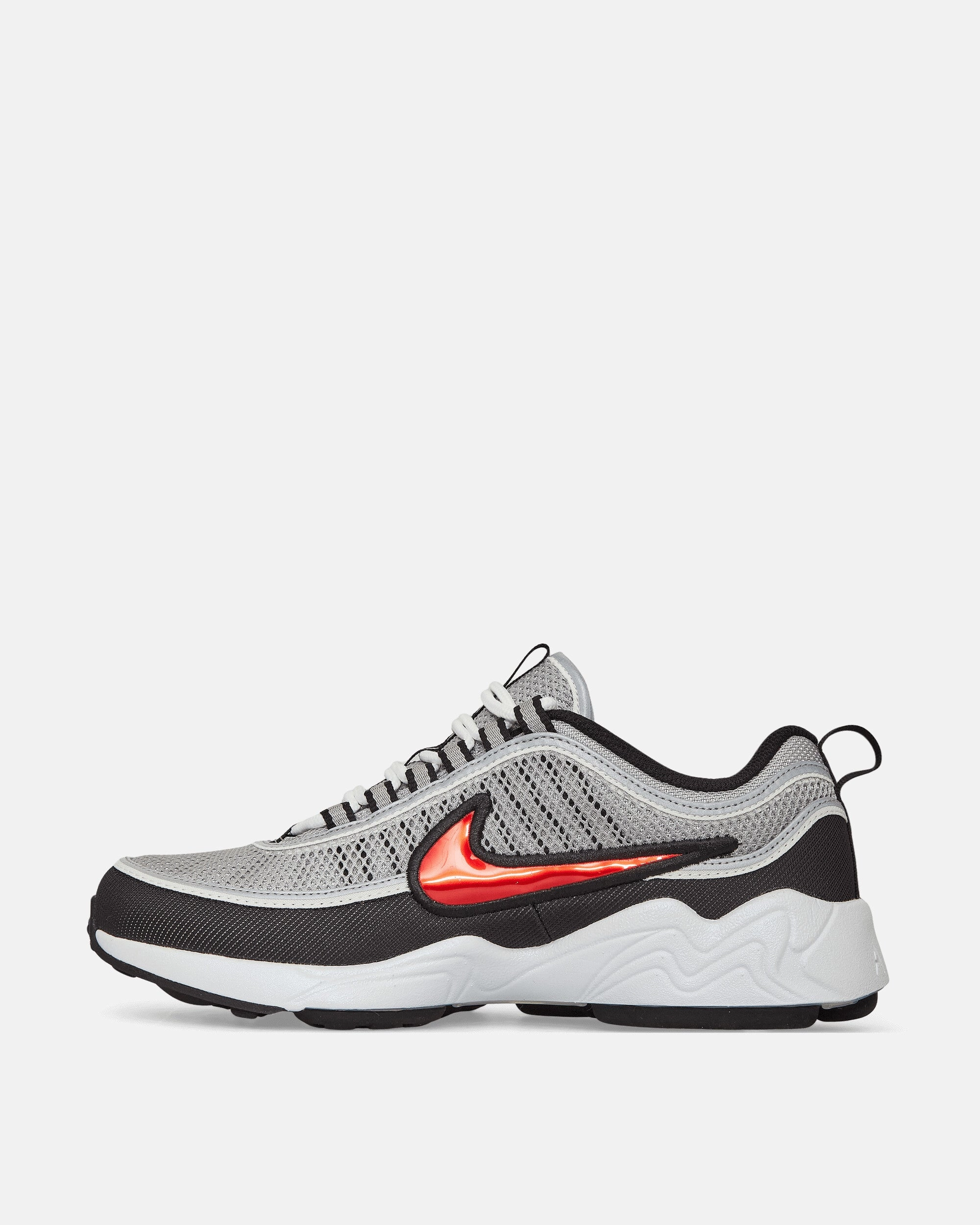 Air Zoom Spiridon Sneakers Silver / Sport Red Flexible Shoes