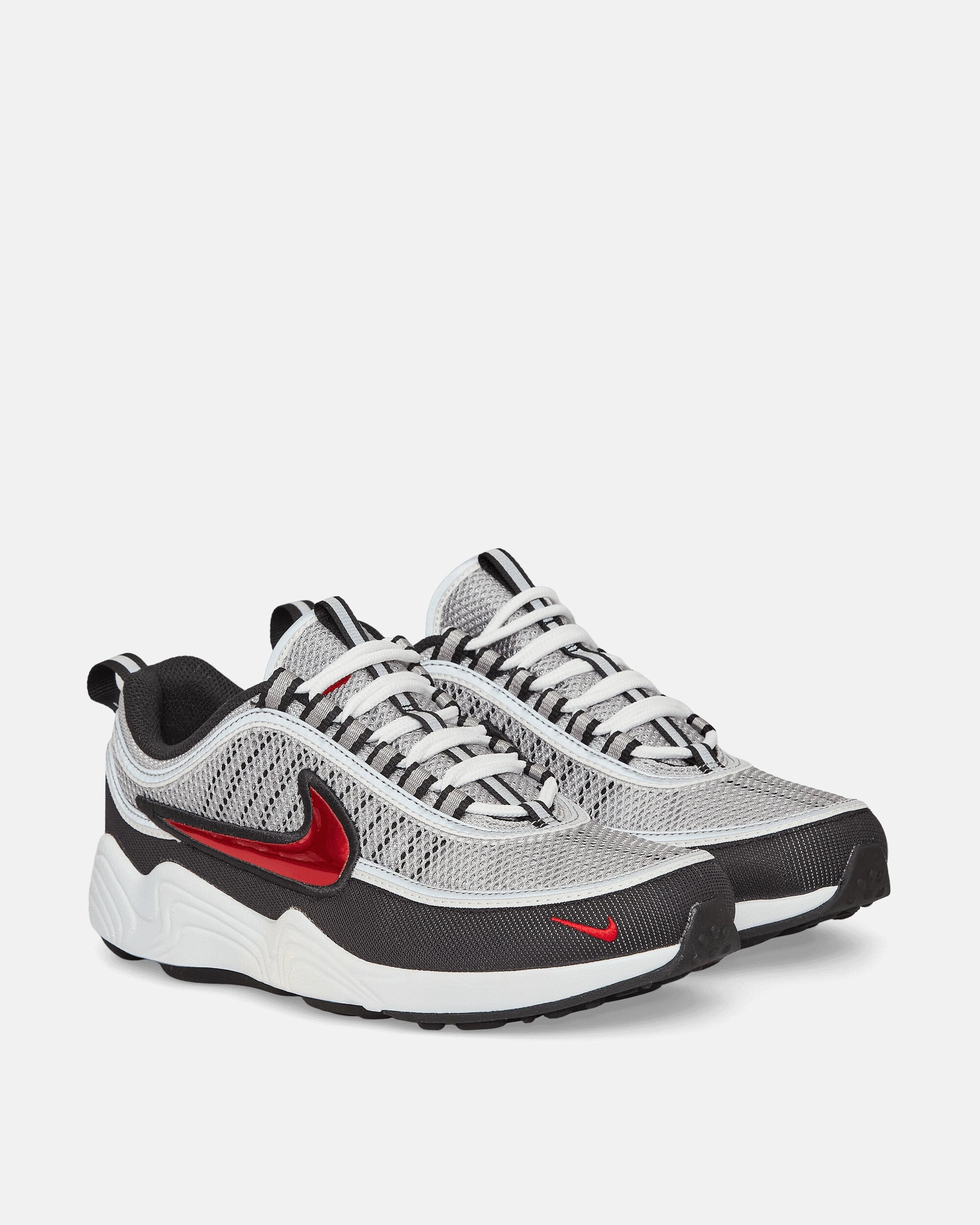 Air Zoom Spiridon Sneakers Silver / Sport Red Flexible Shoes