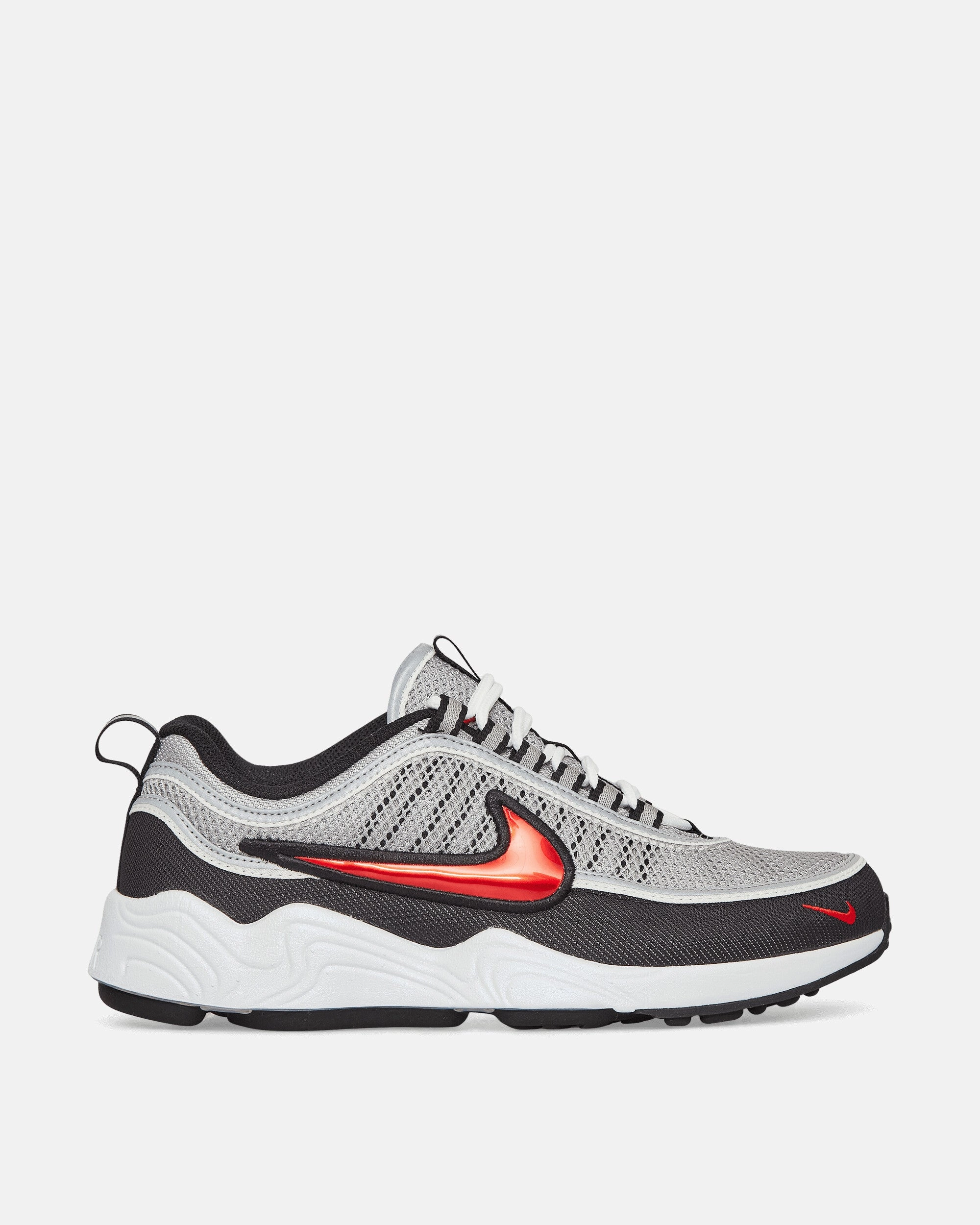 Air Zoom Spiridon Sneakers Silver / Sport Red Nike breathable sports sneakers for comfort