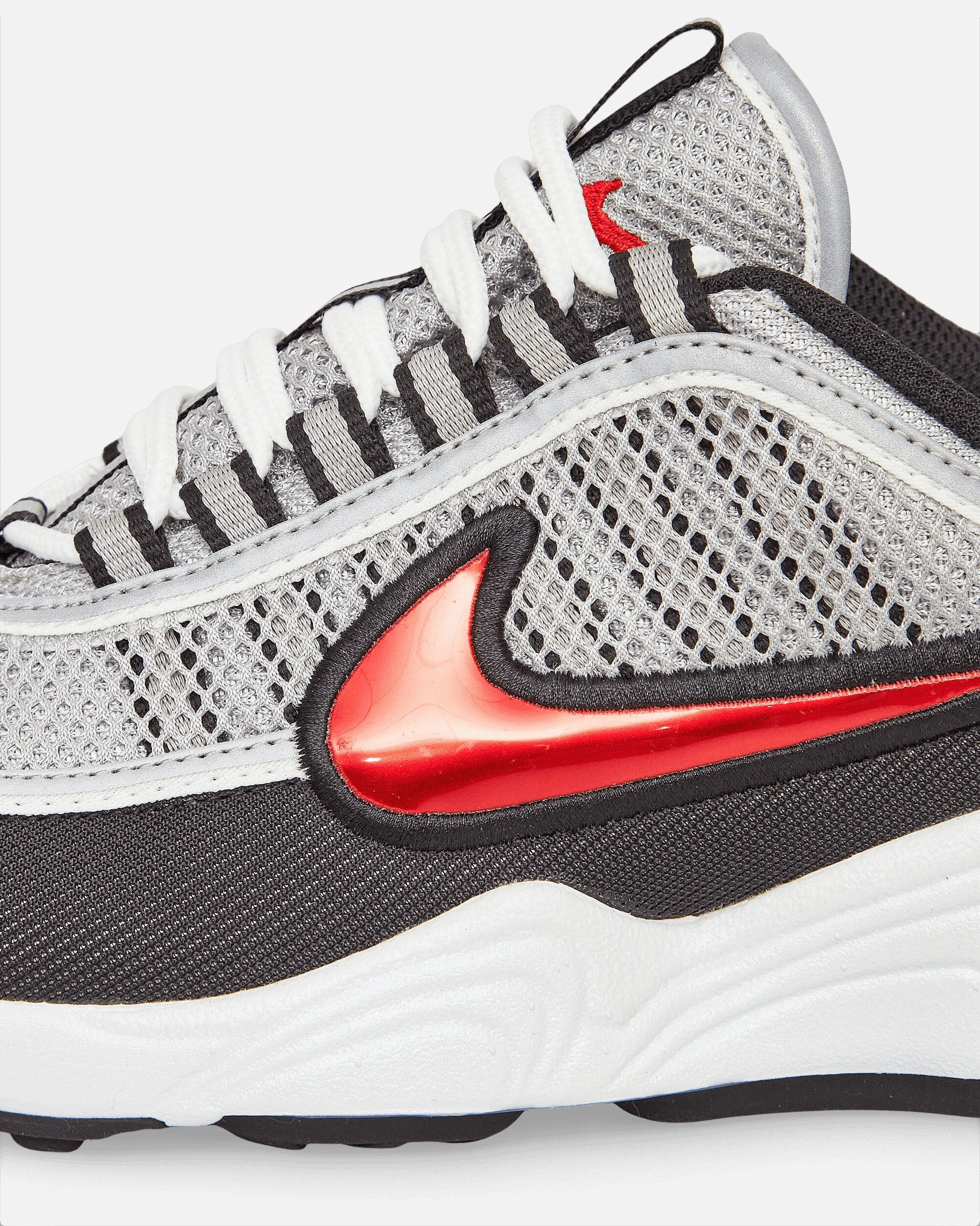 Air Zoom Spiridon Sneakers Silver / Sport Red Flexible Shoes