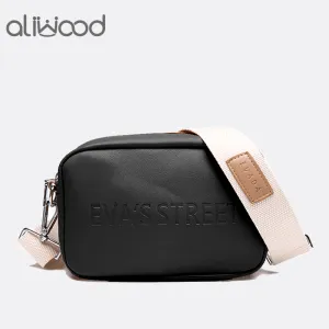 Aliwood Brand Designer Leather Women bag Ladies Shoulder Messenger Bags Handbag Letter Flap Simple Fashion Females Crossbody Bag Fashion Nova Bags