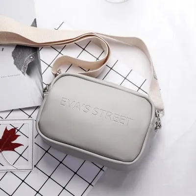 Aliwood Brand Designer Leather Women bag Ladies Shoulder Messenger Bags Handbag Letter Flap Simple Fashion Females Crossbody Bag Fashion Nova Bags