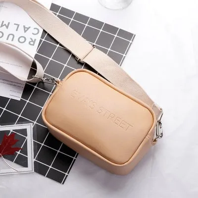 Aliwood Brand Designer Leather Women bag Ladies Shoulder Messenger Bags Handbag Letter Flap Simple Fashion Females Crossbody Bag Fashion Nova Bags