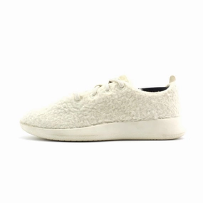 Allbirds - Runners Fluffs - LIMITED EDITION: Natural White (White Sole) EX Allbirds casual shoe styles
