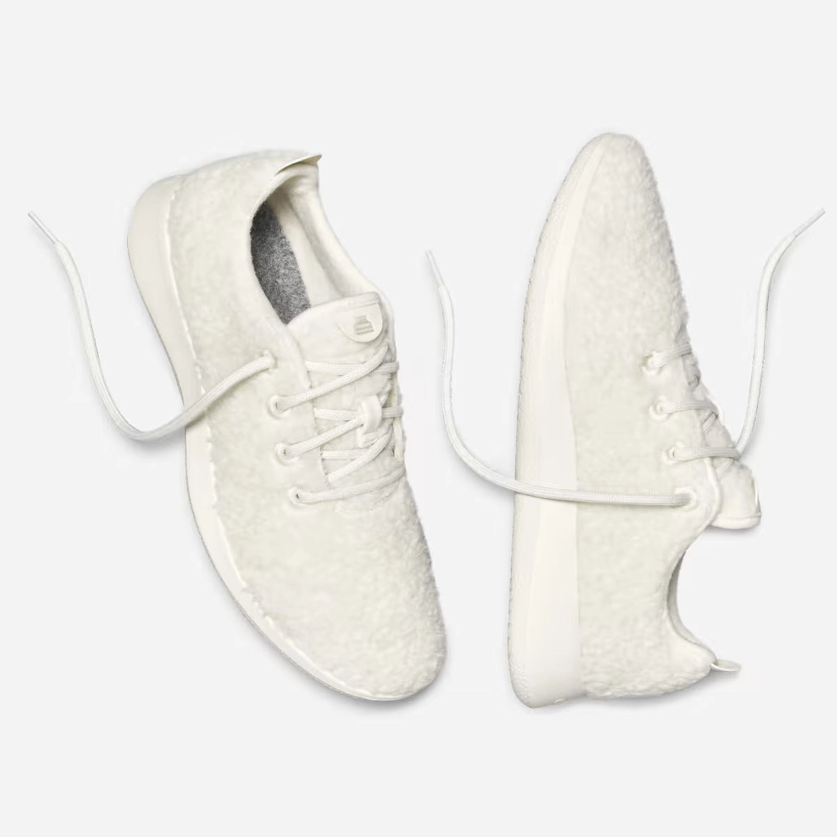 Allbirds -  Wool Runners Fluffs - LIMITED EDITION: Natural White (White Sole) sleek everyday shoe design