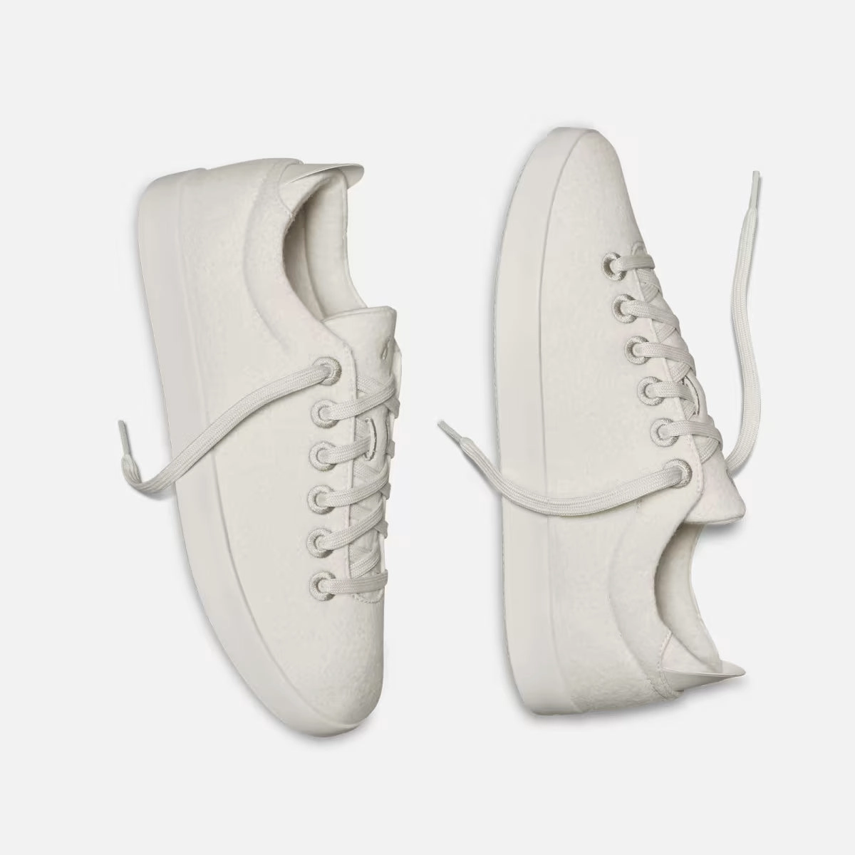 Allbirds Wool Pipers -LIMITED EDITION- Natural White (White Sole) sleek everyday shoe design