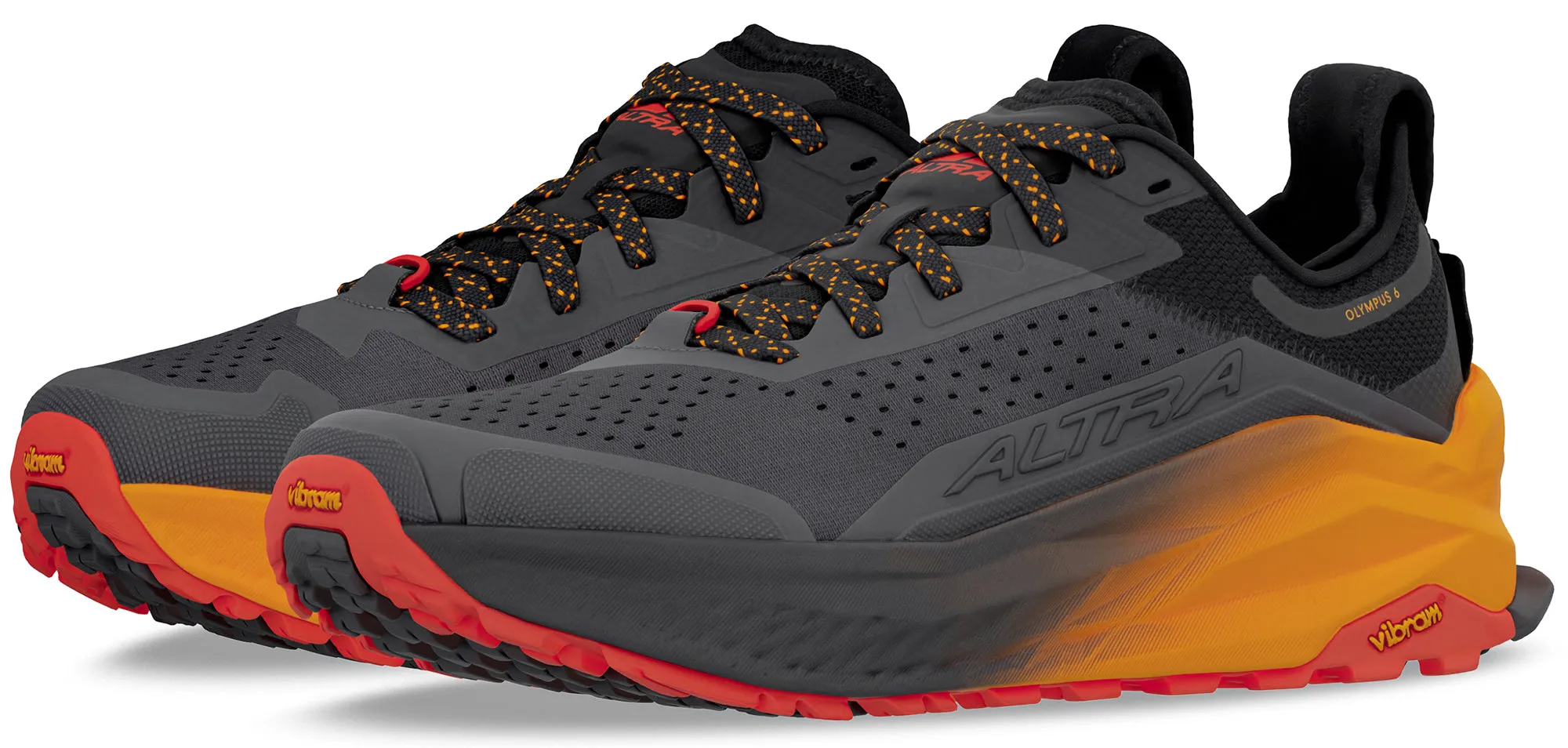 Altra Olympus 6 Mens Trail Running Shoes - Black Zero Drop Runners
